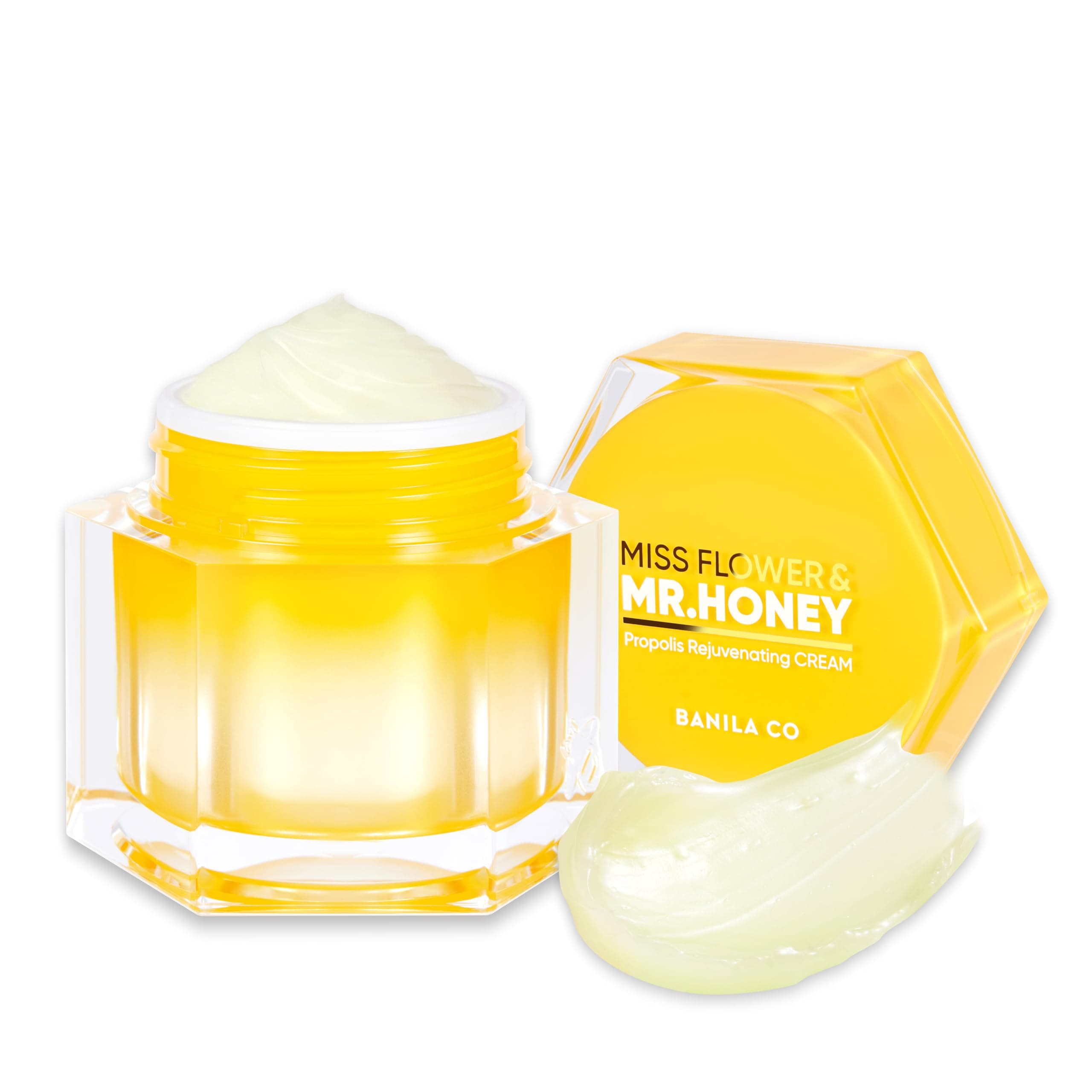 BANILA CO Miss Flower & Mr Honey Propolis Rejuvenating Cream | Nourishing Moisturizer with Honey and Yellow Flower Complex | Luxurious Cream for Dry Skin (70 ml / 2.36 oz)