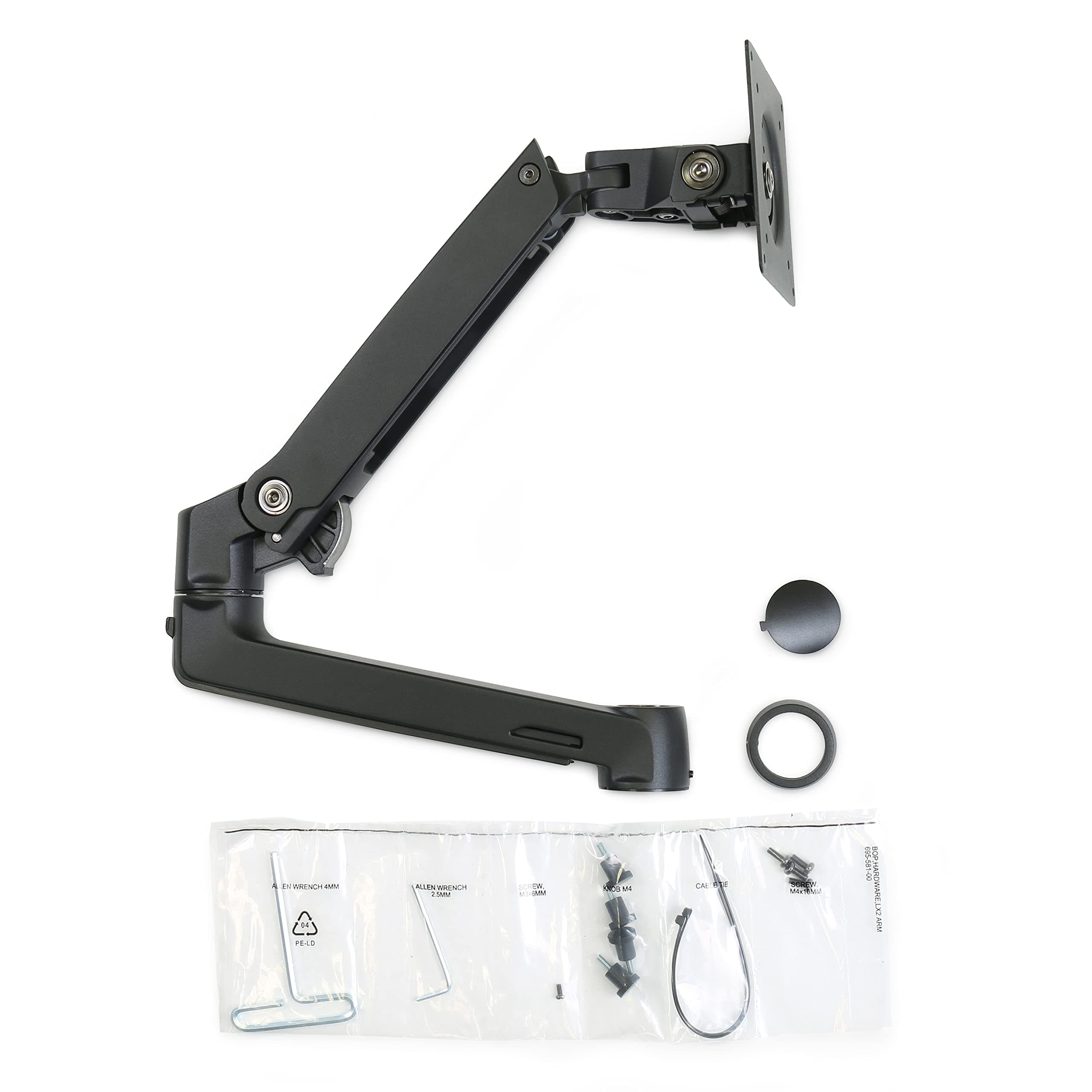 Ergotron LX Dual Stacking Arm Extension, Black,98-130-224