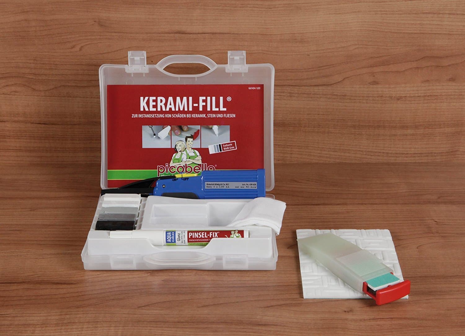 Picobello Ceramic Tile Repair Kit (White/Grey) by Konig by Konig