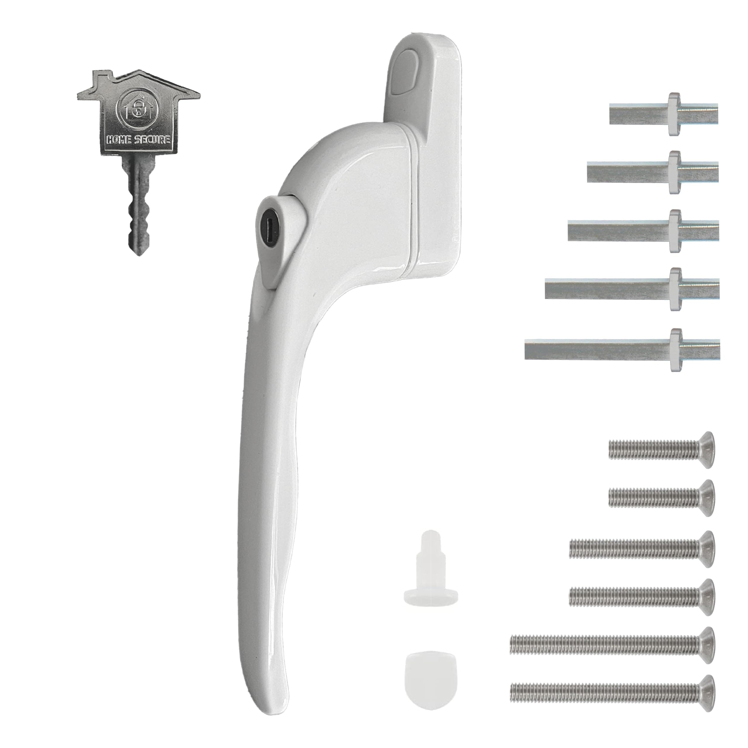 HomeSecure Home Secure™ Universal uPVC Window Handle Multi-Spindle - White