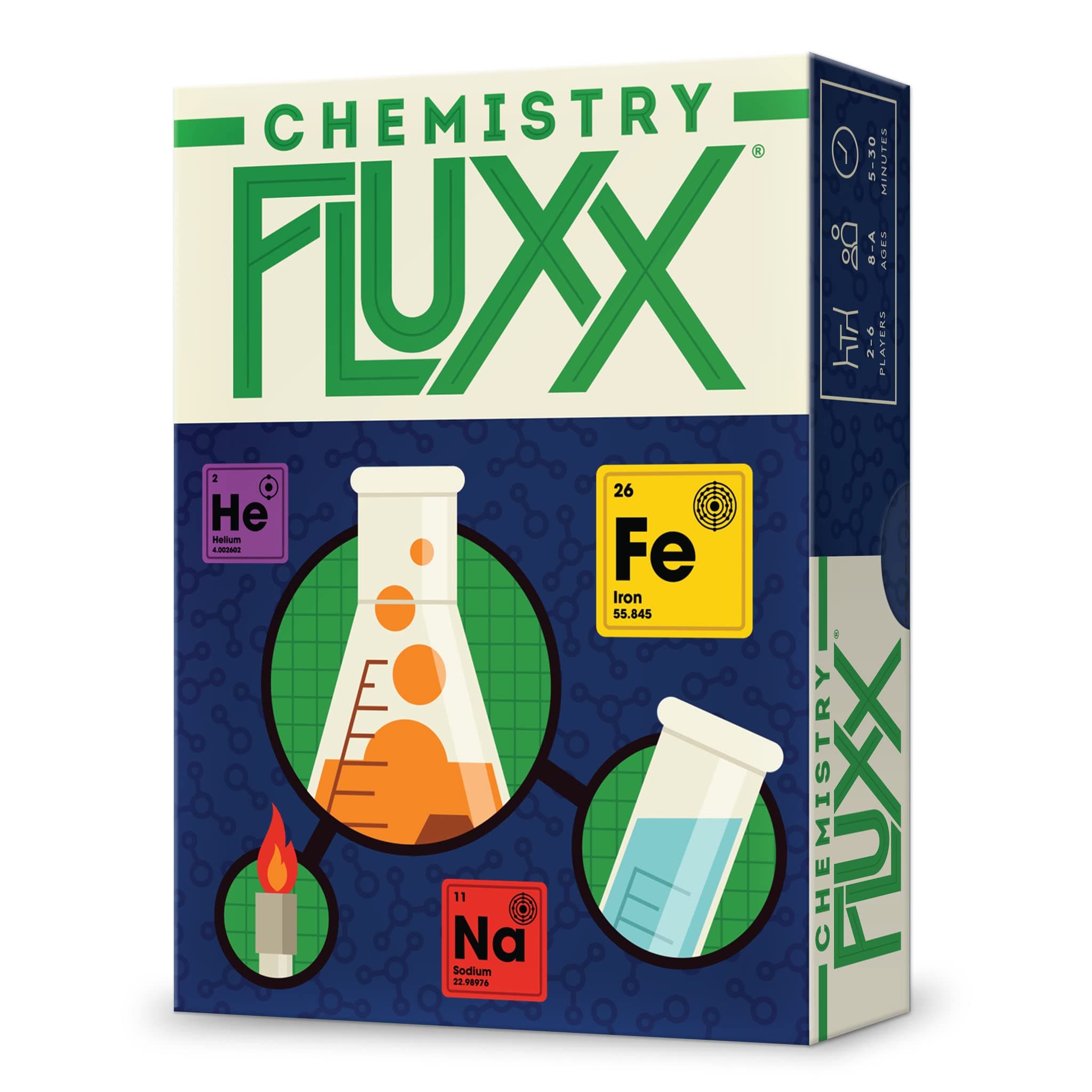 Looney Labs | Chemistry Fluxx | Board Game | Ages 8+ | 2 to 6 Players | 5 to 30 Minutes Playing Time