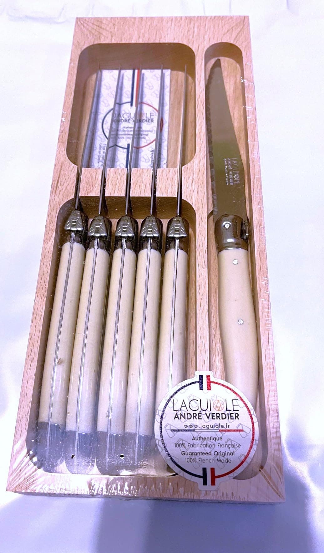 6 Pc. Steak Set , White