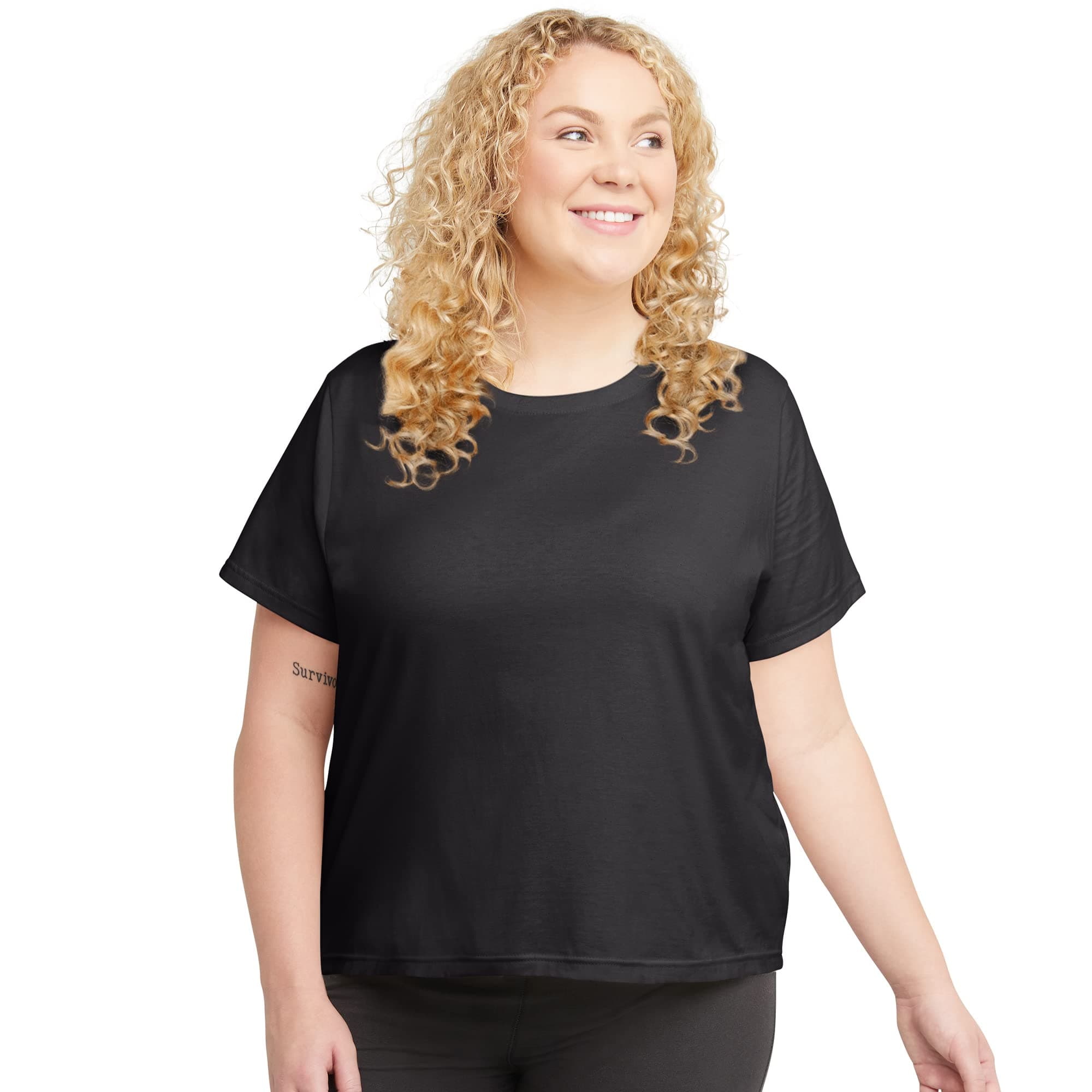 Hanes womens Originals Tri-Blend Lightweight Plus Size T-Shirt