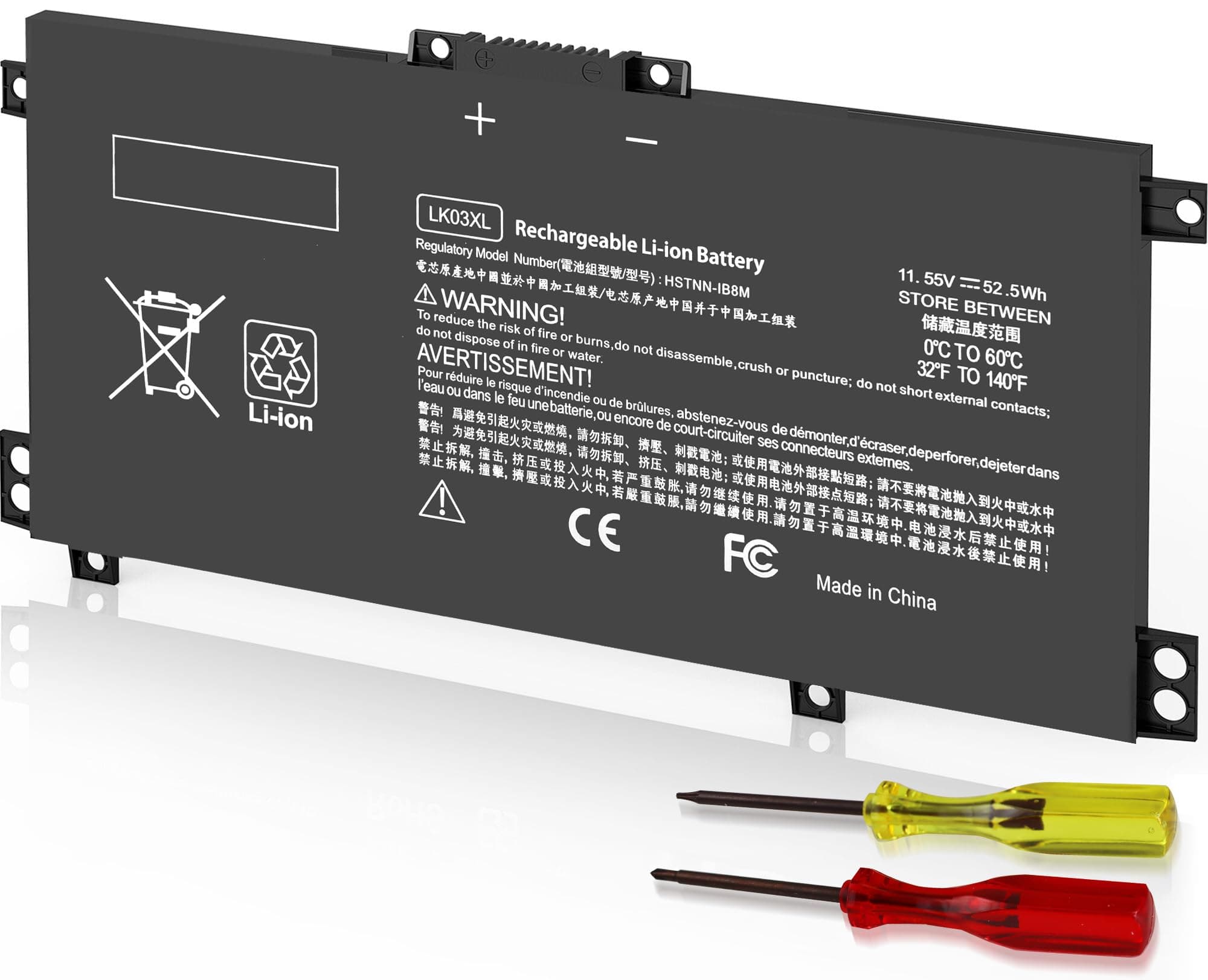 LK03XL 916814-855 l09281-855 Battery for HP Envy X360 15m-bp1xx 15m-cn0xxx 15-cn0xxx 15m-cp0xxx 17m-ae0xx 17-bw 17m-ae111dx 15m-cn0012dx 15m-cn0011dx 15m-bq021dx 15m-bp112dx 916368-421