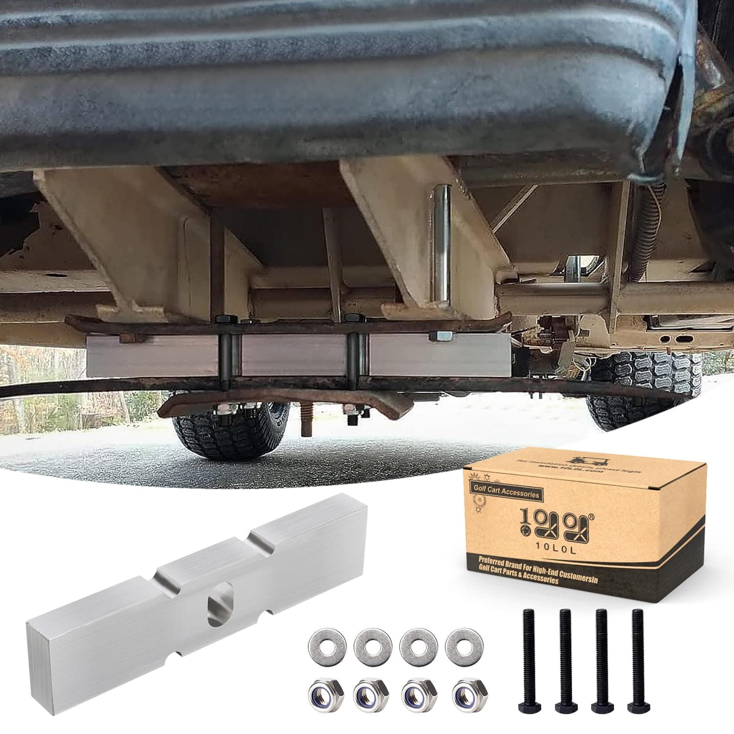 10L0L Golf Cart Low Pro Front Lift Kit for Club Car DS