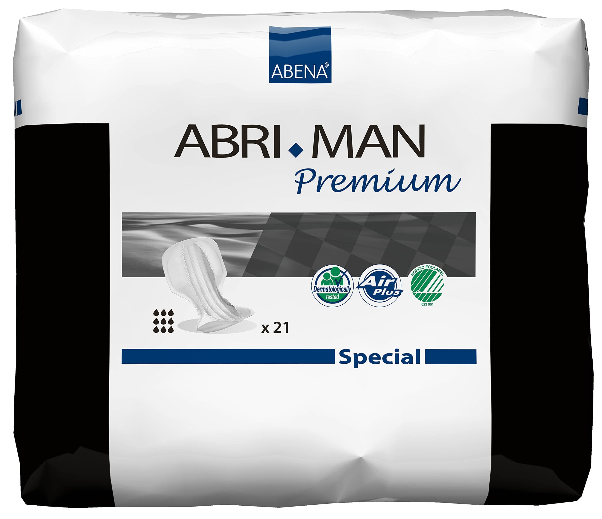 Abena Abri-Man SPECIAL Male Pads, 21 Count