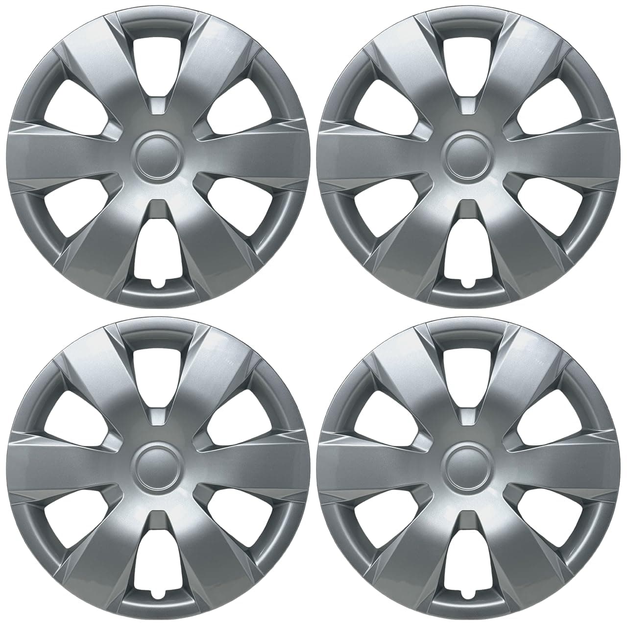 Premium Replica Hubcap Set, Replacement for Toyota Camry 2007-2011, 16-inch Wheel Covers (4 Pieces)