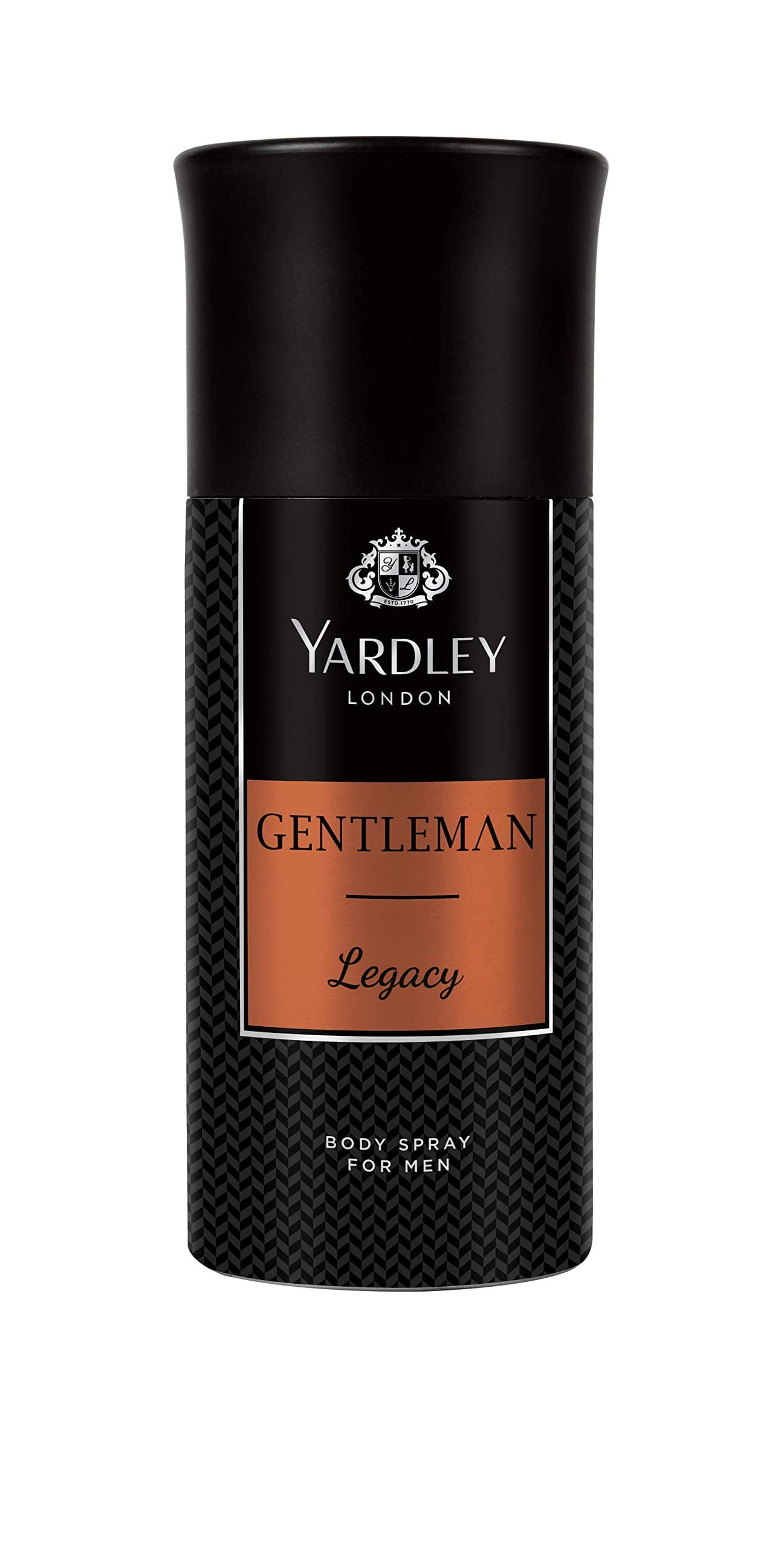 Yardley Gentleman Legacy Body Spray, Charismatic Masculine Fragrance With Oriental Woody Notes, 150 ml