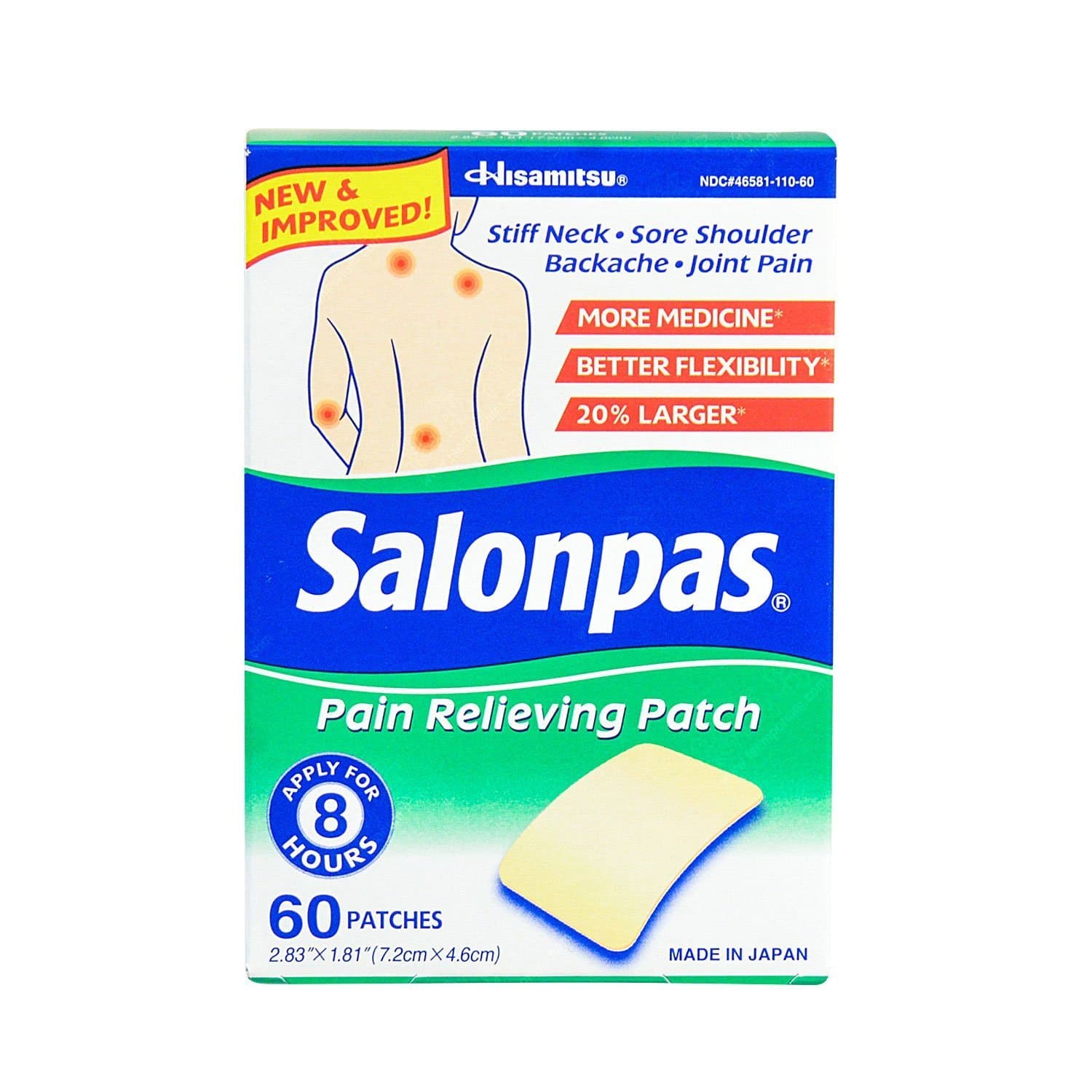 Salonpas Pain Relieving 60 Patches - Multi