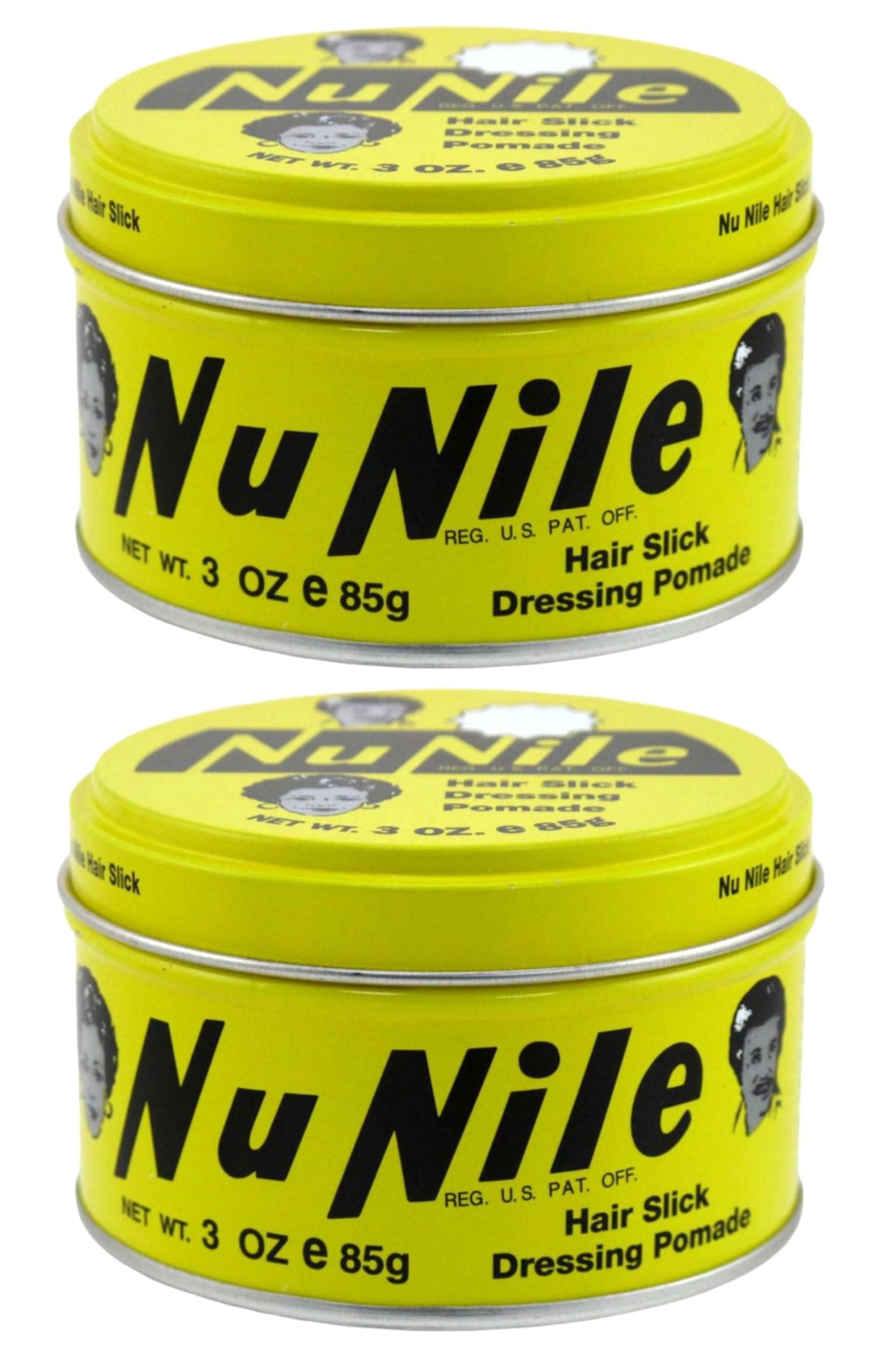 Nu Nile Hair Slick Dressing Pomade 3oz Jar (2 Pack)