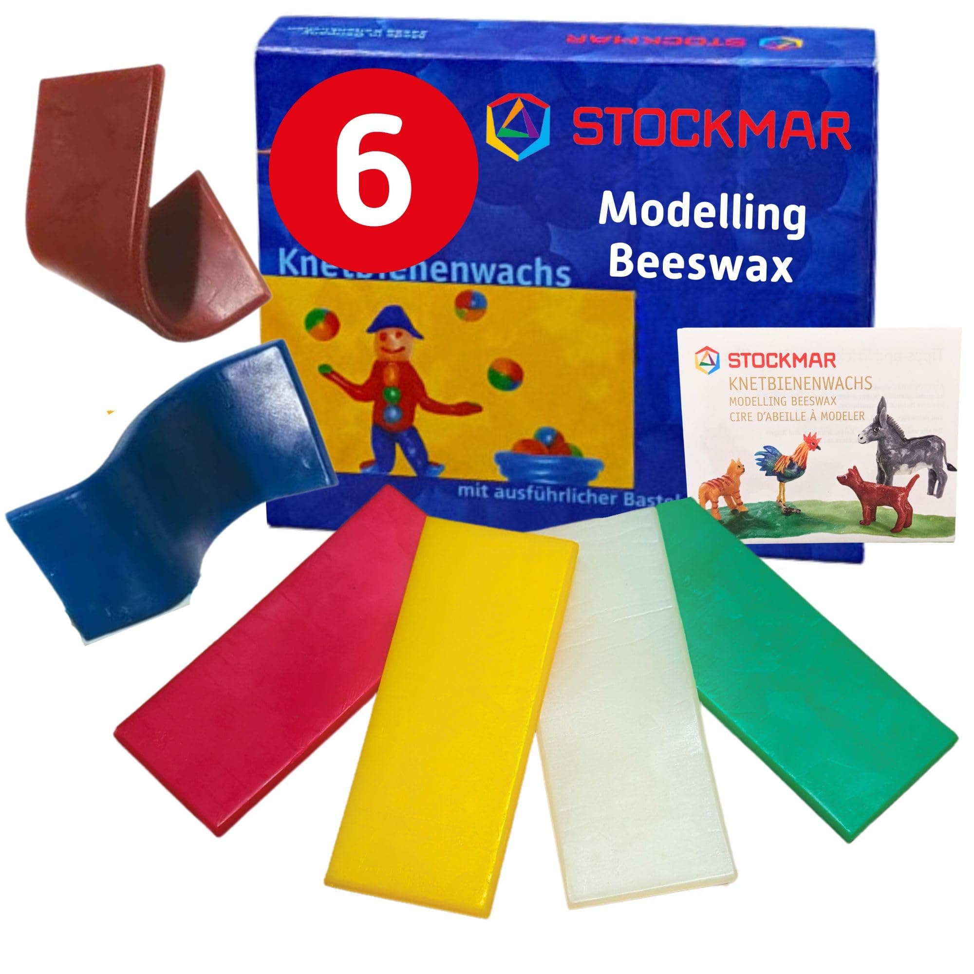 Stockmar Decorative Modelling Beeswax - 6 Colors - 100x40 mm