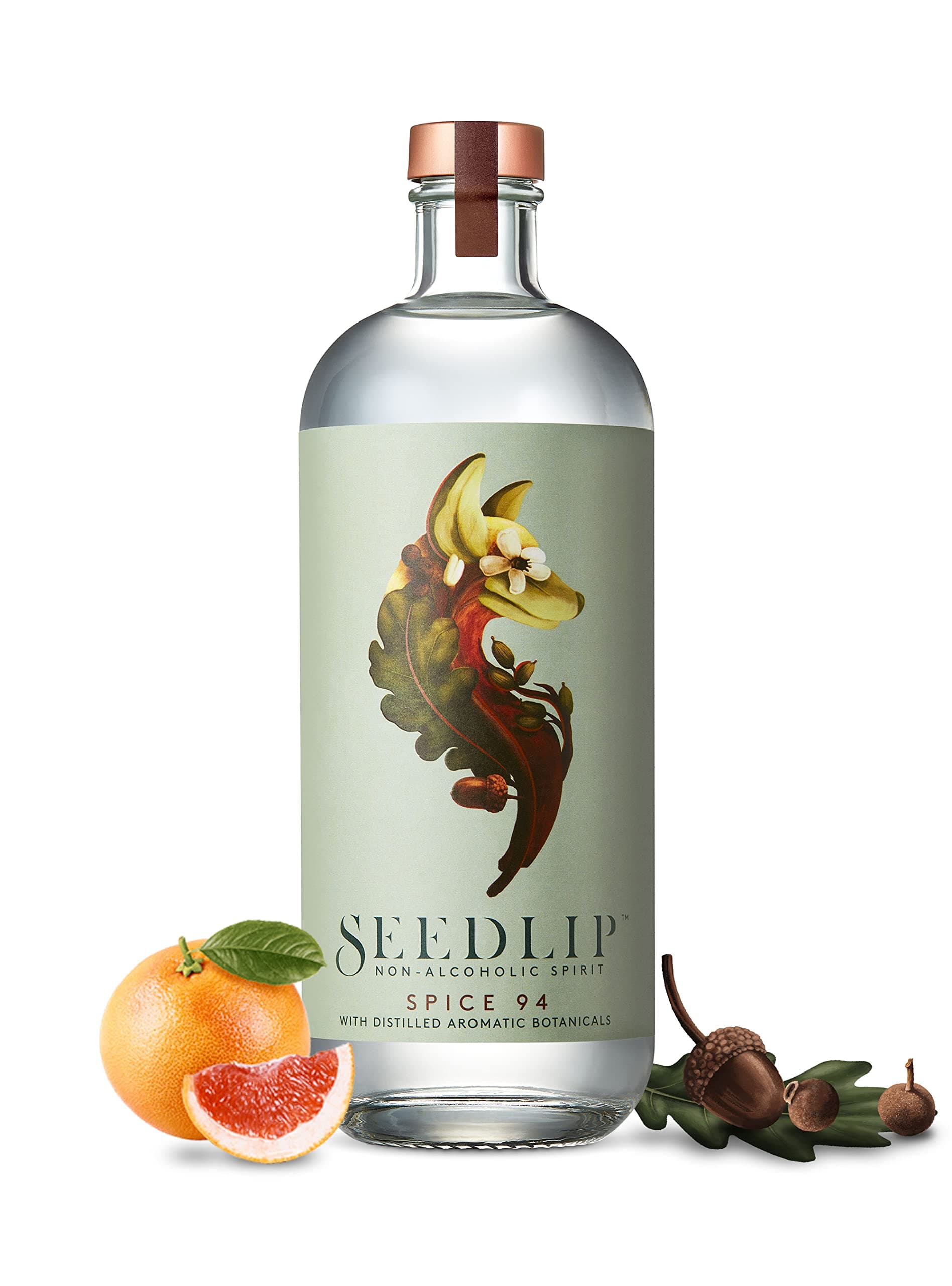 Seedlip Spice 94 | Non-Alcoholic Spirit | with Distilled Aromatic Botanicals | 0% vol | 70cl | Notes of Allspice | Cardamom & Grapefruit | for Cocktail Mixers & Non-Alcoholic Drinks