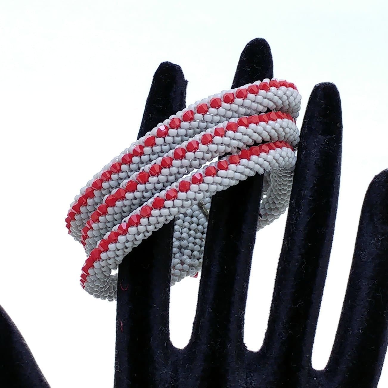 Nazo weaving II technique hidden clips special design bracelet BR1158