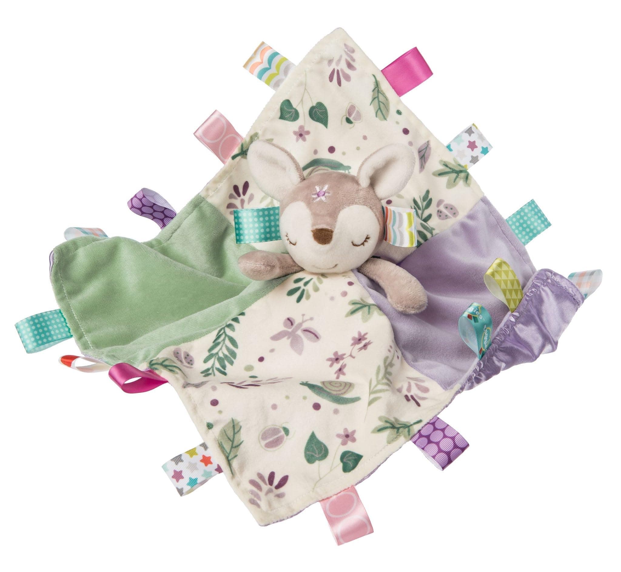 Taggies Stuffed Animal Security Blanket, 30 x 30-Centimetres, Flora Fawn