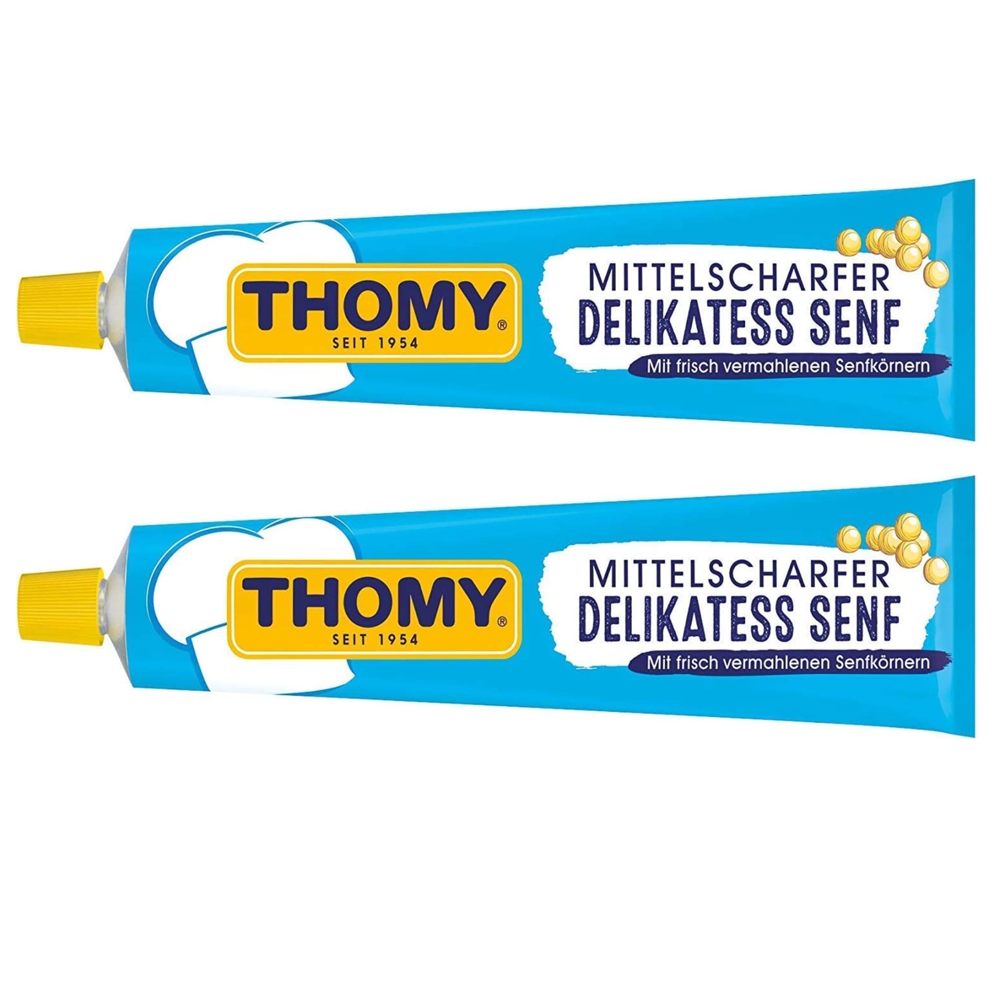 Thomy 2x Delikatess-Senf mustard 100ml Tube (German Import)