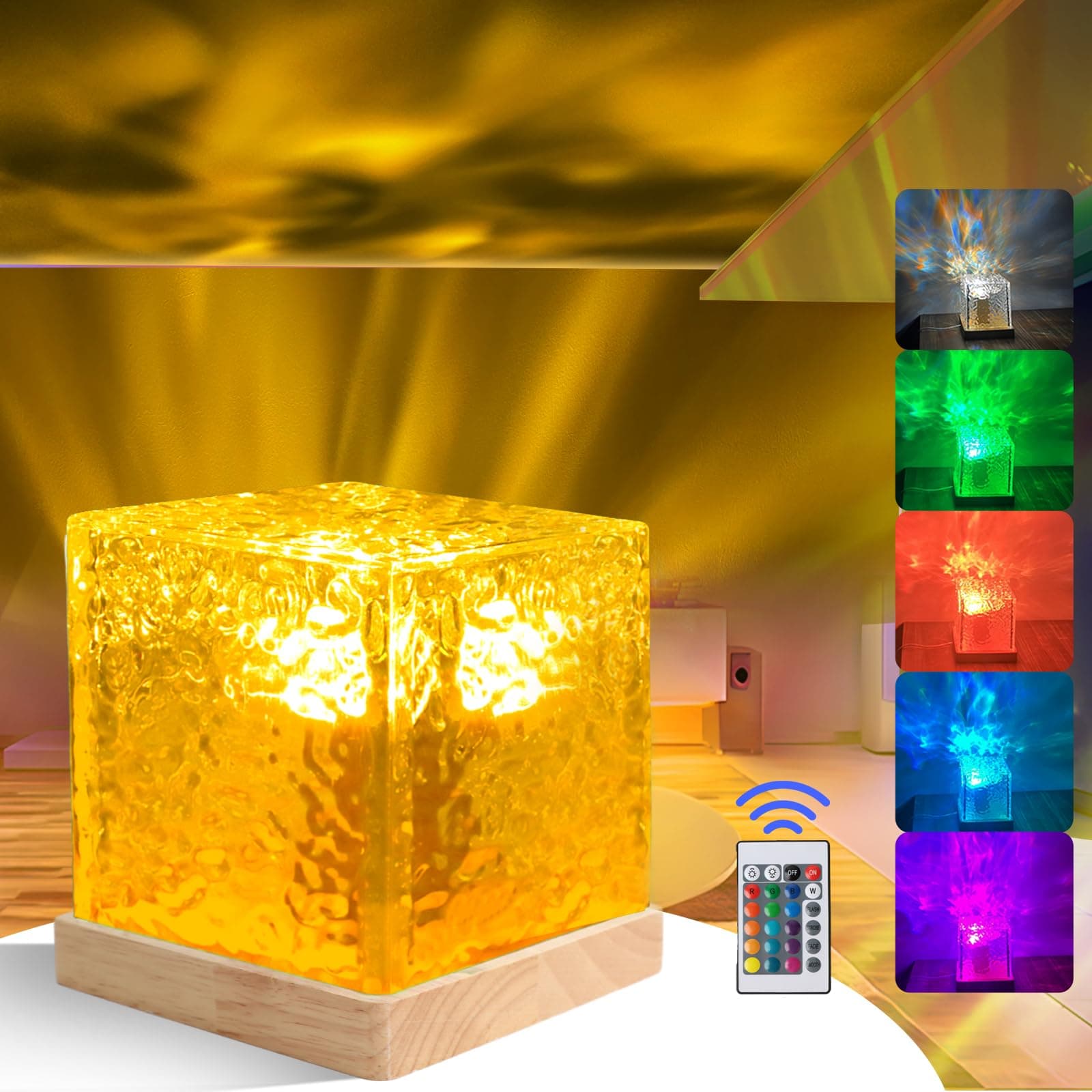 Galaxy Projector Light for Bedroom, 16 Colors Ocean Lamp, 30 Lighting Modes Ocean Wave Sensory Lights, Ceiling Northern Lights Projector, Night Light für Kinder/Party