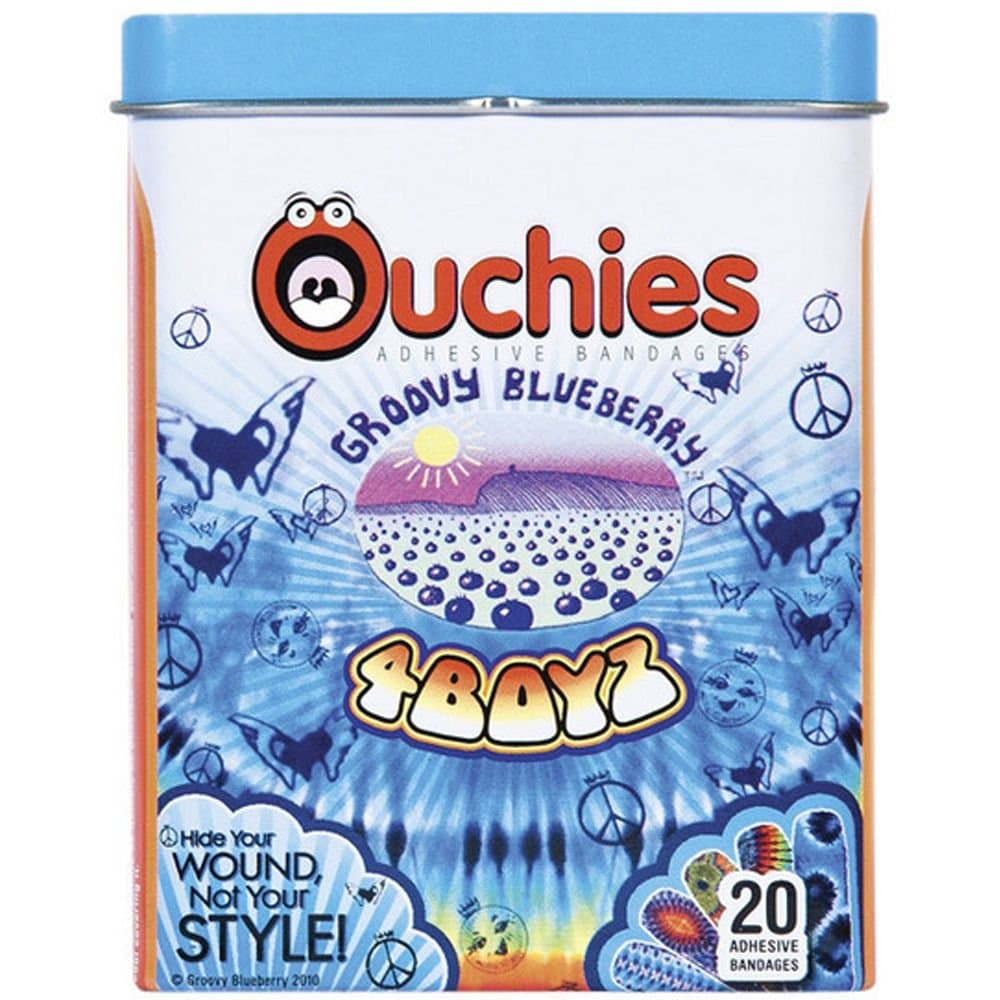 Ouchies Groovy Blueberry Boys Adhesive Bandages, 20 Count