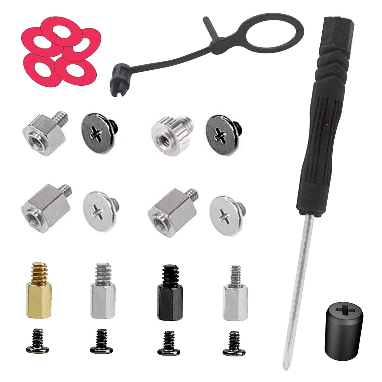 M.2 SSD Screw Set PC Motherboard Screws Spacers for Asus Gigabyte ASRock Msi Motherboards, 21pcs