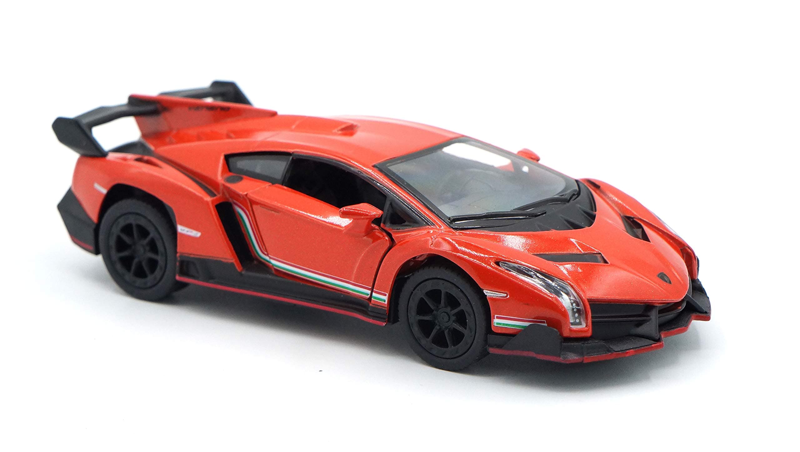 Lamborghini Veneno 1:36 Scale 5 Inch Die Cast Metal Model Toy Super Car (Orange)
