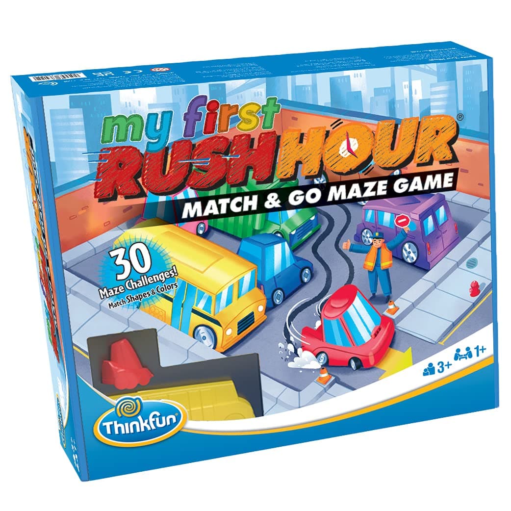 My First Rush Hour - Engaging Brain Game for Kids | Stimulating STEM Toy | Enhances Logic, Matching, Colors, and Shapes Skills | Best Gift for Toddlers