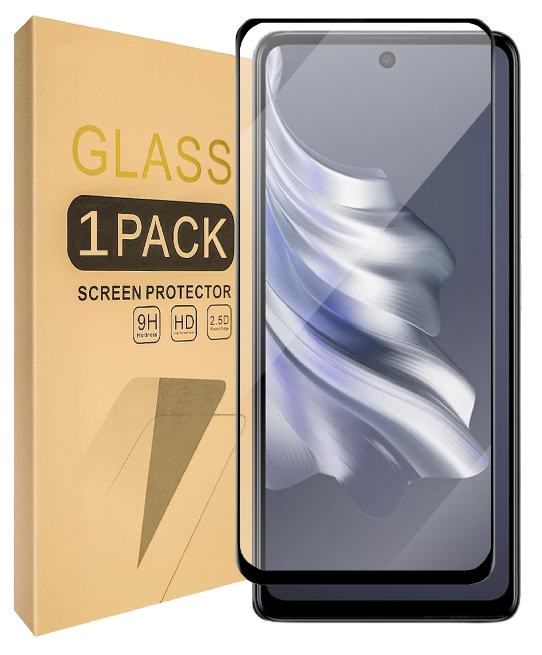 SPAZY CASE® Redmi Note 14 5G Tempered Glass | 9H Full HD, Full Edge Protection, Shatterproof, Anti Scratch Screen Guard for Redmi Note 14 5G