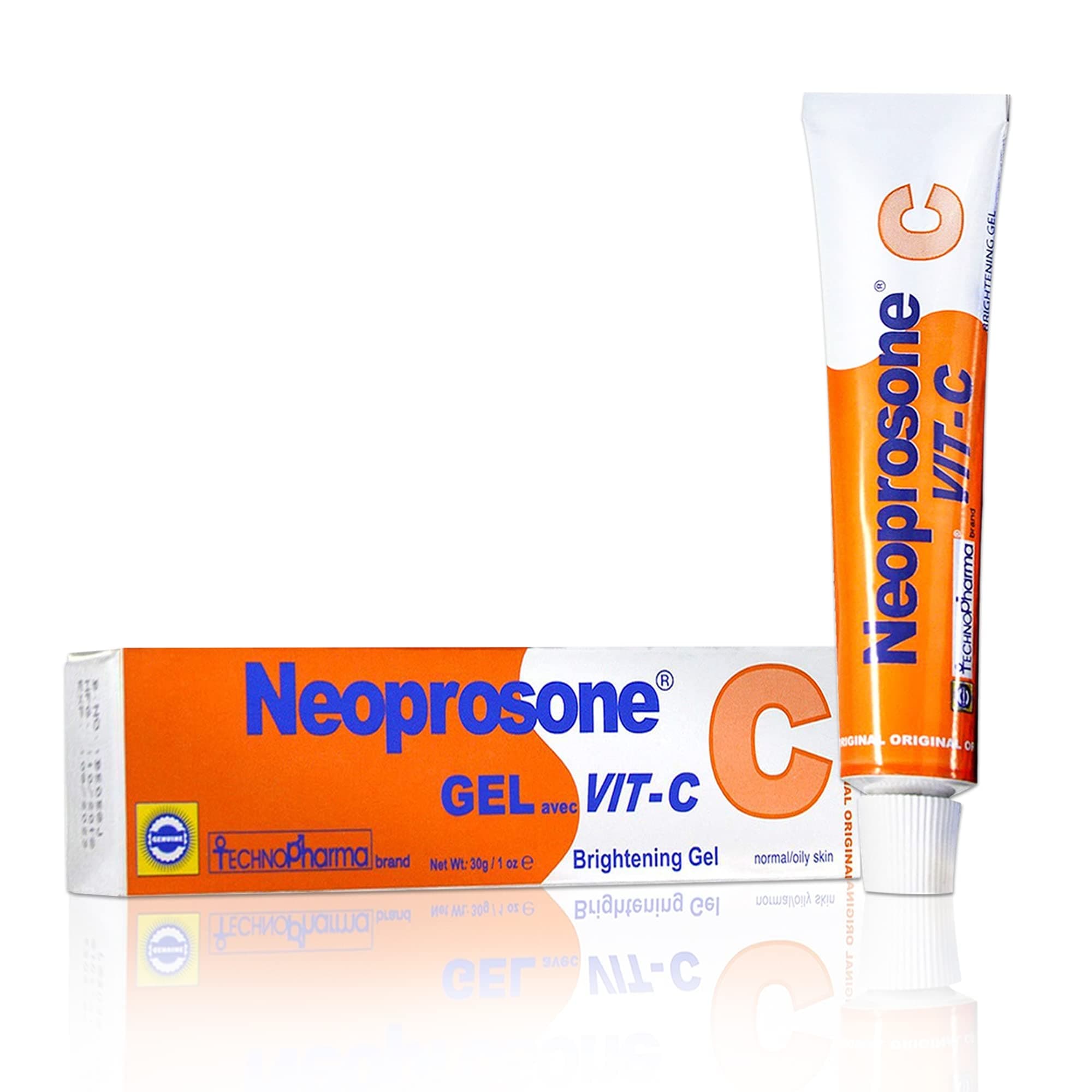 Neoprosone, Vitamin C Gel - 1 Fl oz / 30 ml - Skin Brightening Cream For Women and Men with Alpha Arbutin