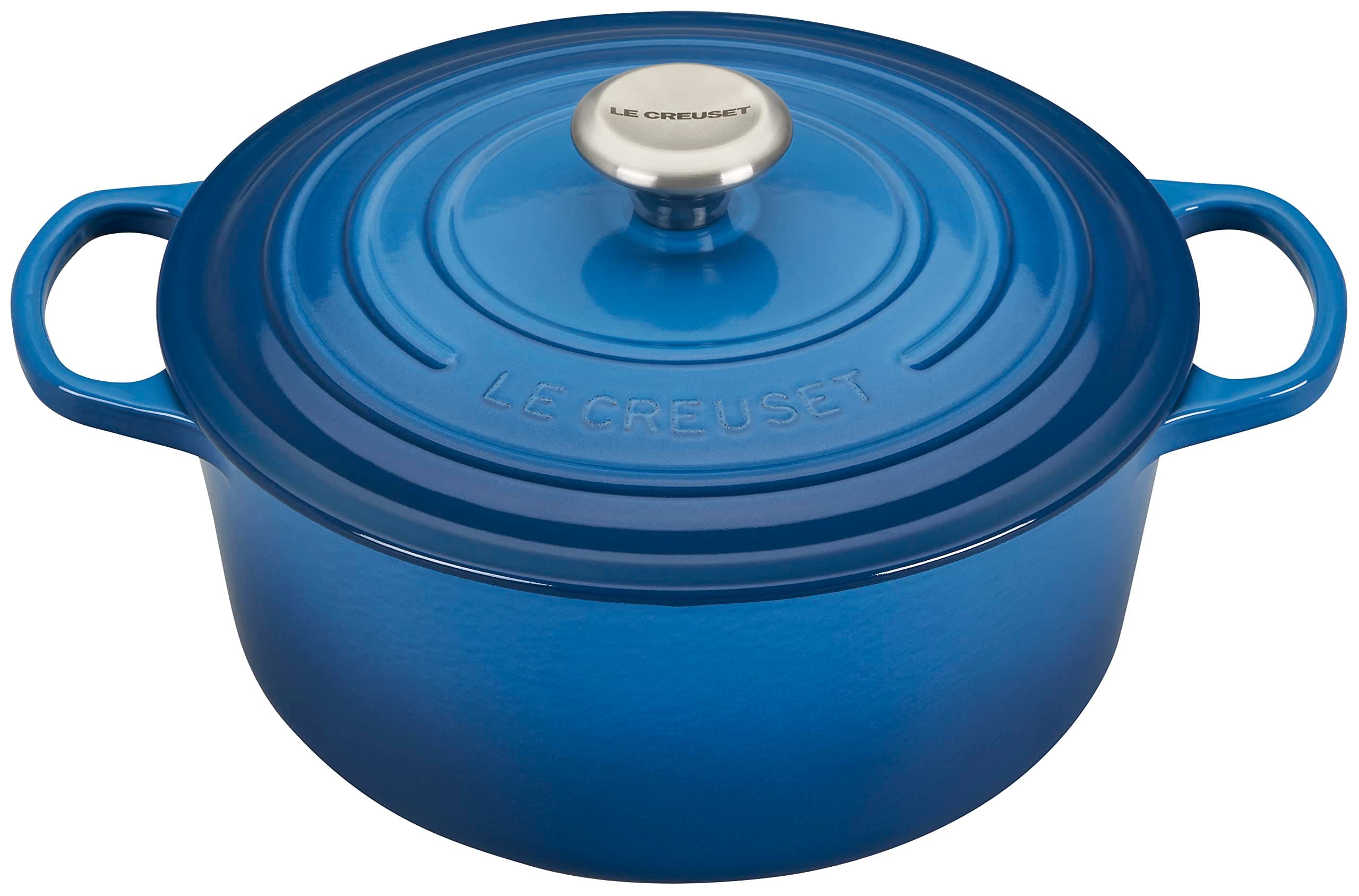 Le Creuset Enameled Cast Iron Signature Round Dutch Oven, 5.5 qt., Marseille