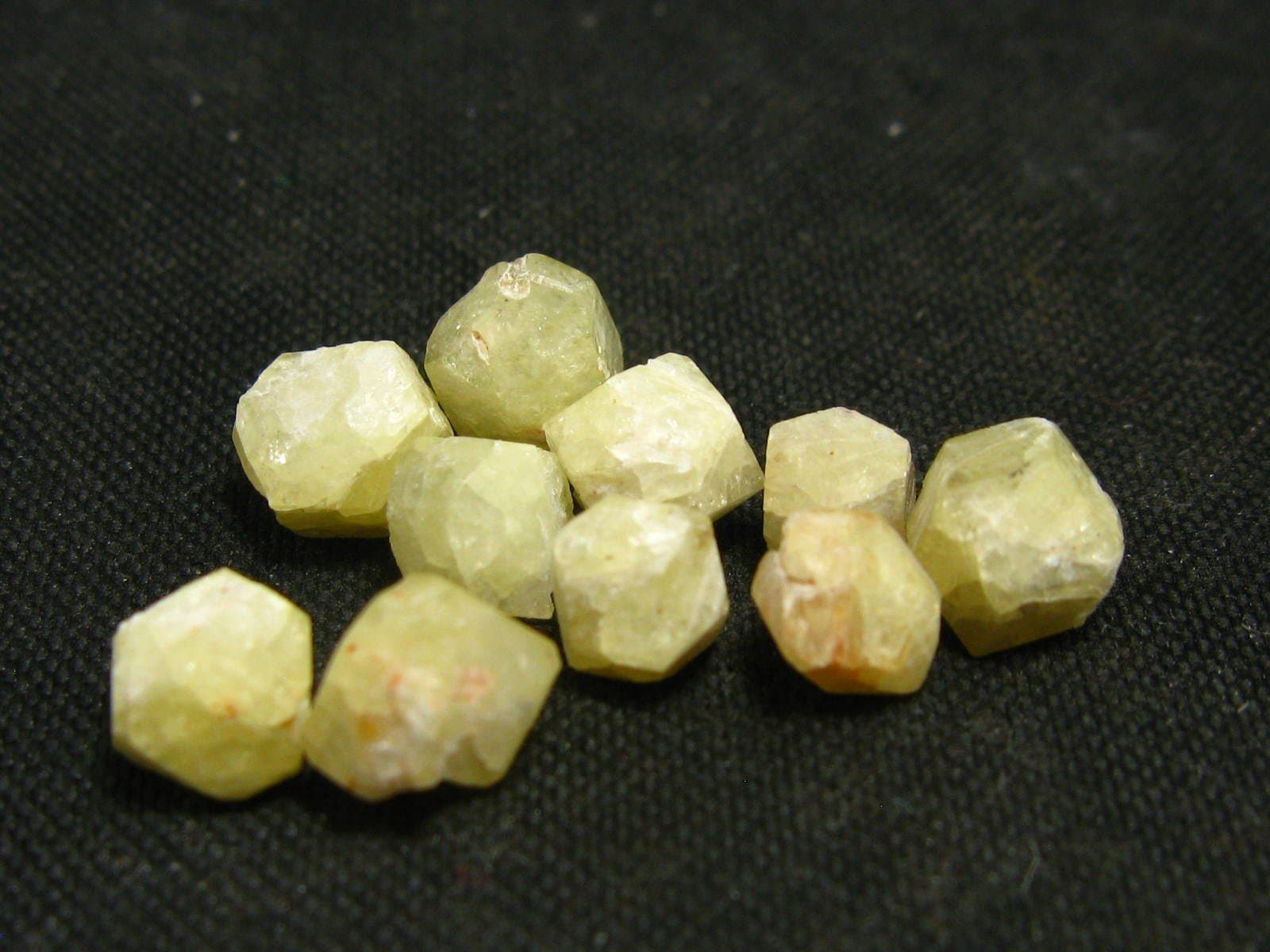 Lot of 10 Rhodizite Rhodozite Crystals From Madagascar - 5 Carats