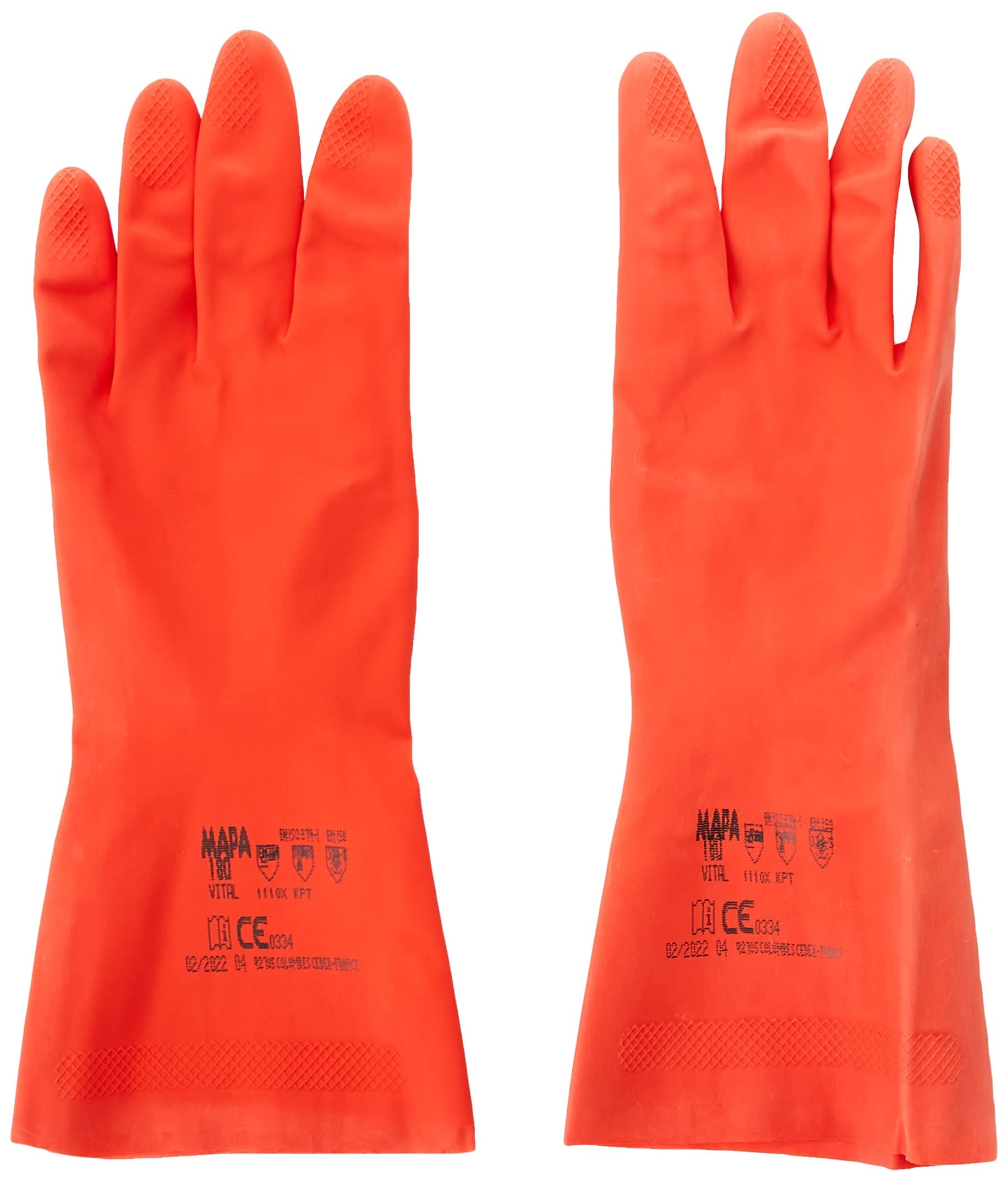 Vital 180 Nitrile & Natural Rubber Blend Reusable Reusable Cleaning Gloves, Red Size 7 Small (1 Pair)