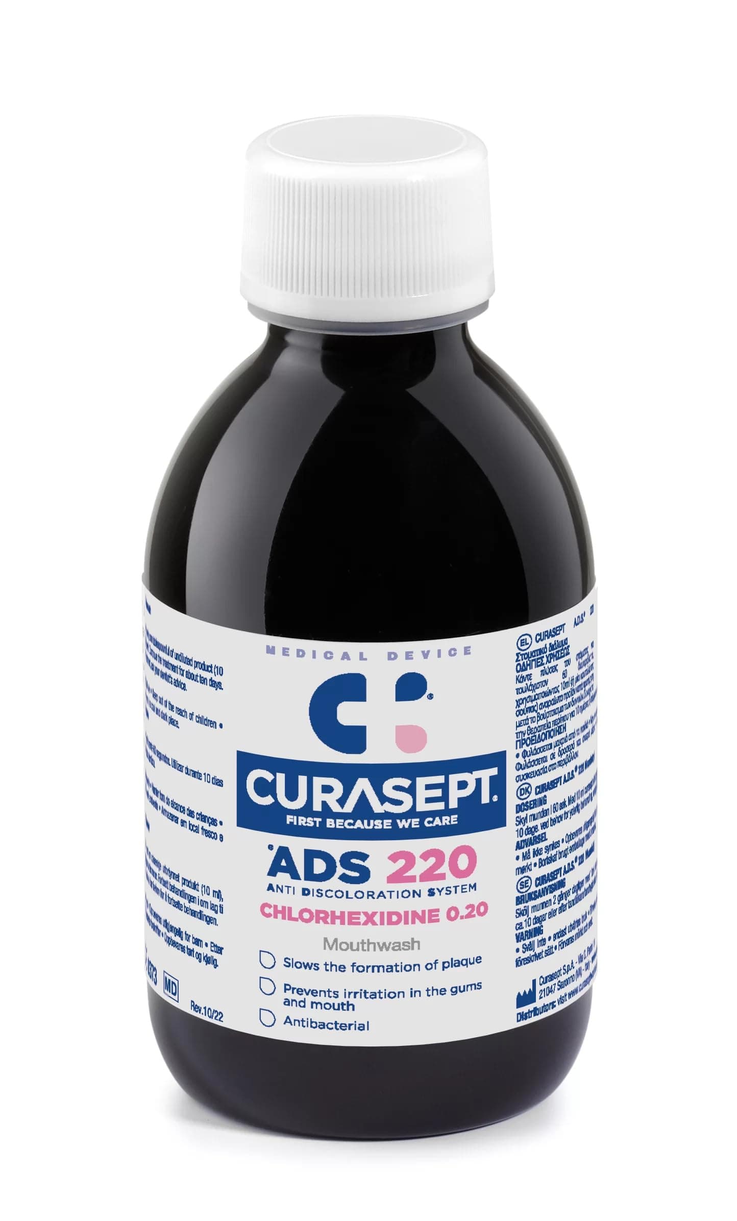 Curasept ADS 220 Mouthwash 200ml – Antiseptic Oral Rinse for Gum Care and Fresh Breath
