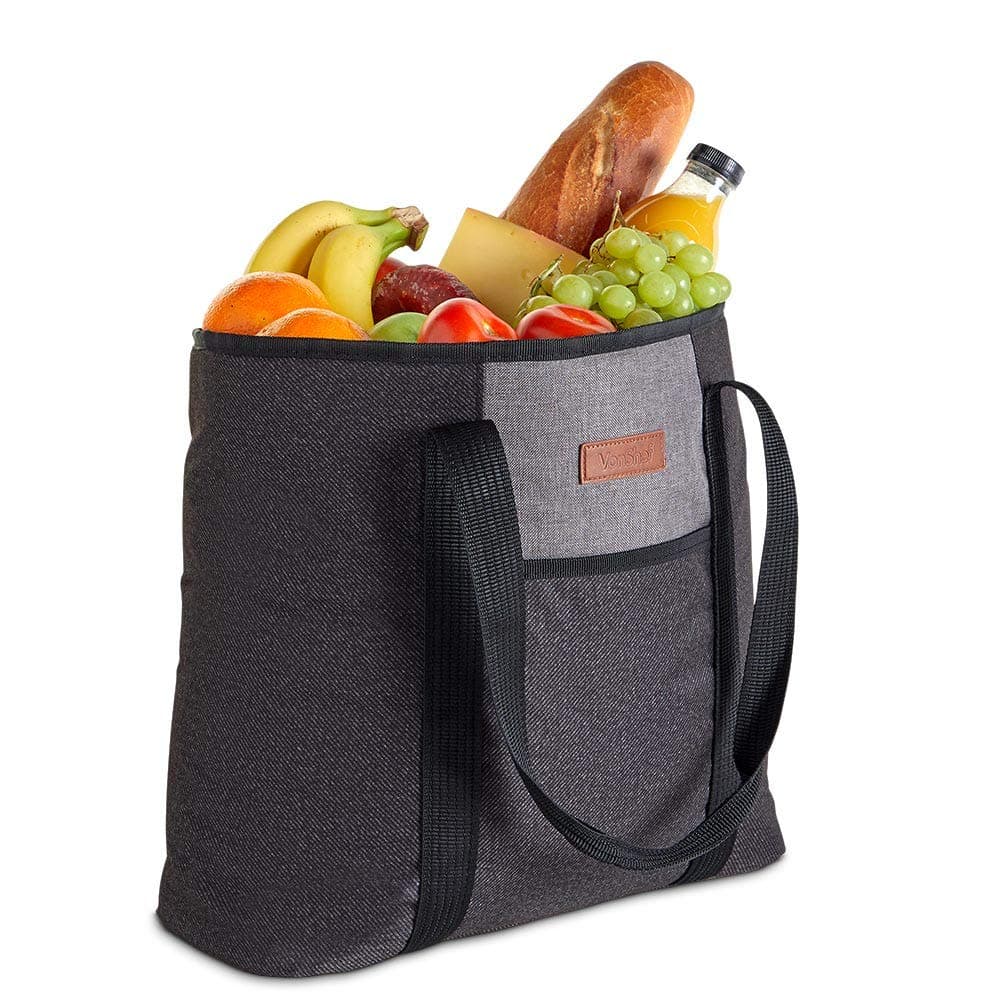 VonShef 22L Cooler Bag - Lightweight Soft Insulated Picnic Cooler Bag - Ideal for Outdoor, Picnics, Lunch, Food Shopping
