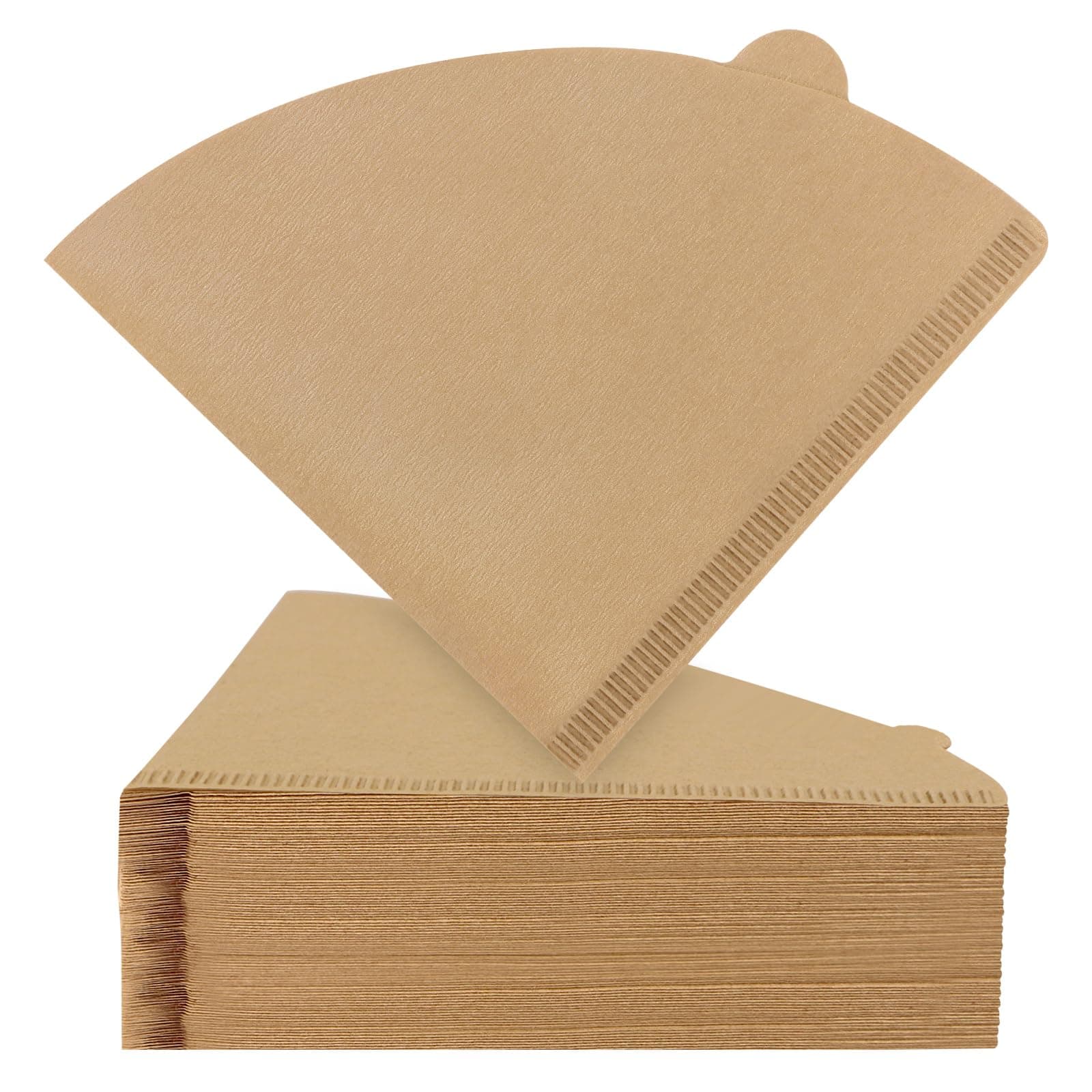 Clinuse Cone Coffee Filters #2, 200 Count Unbleached Size 02 Coffee Filter, Disposable Natural Paper Filters 2-4 Cup, 02 Cone Filters for Pour Over and Drip Coffee Maker