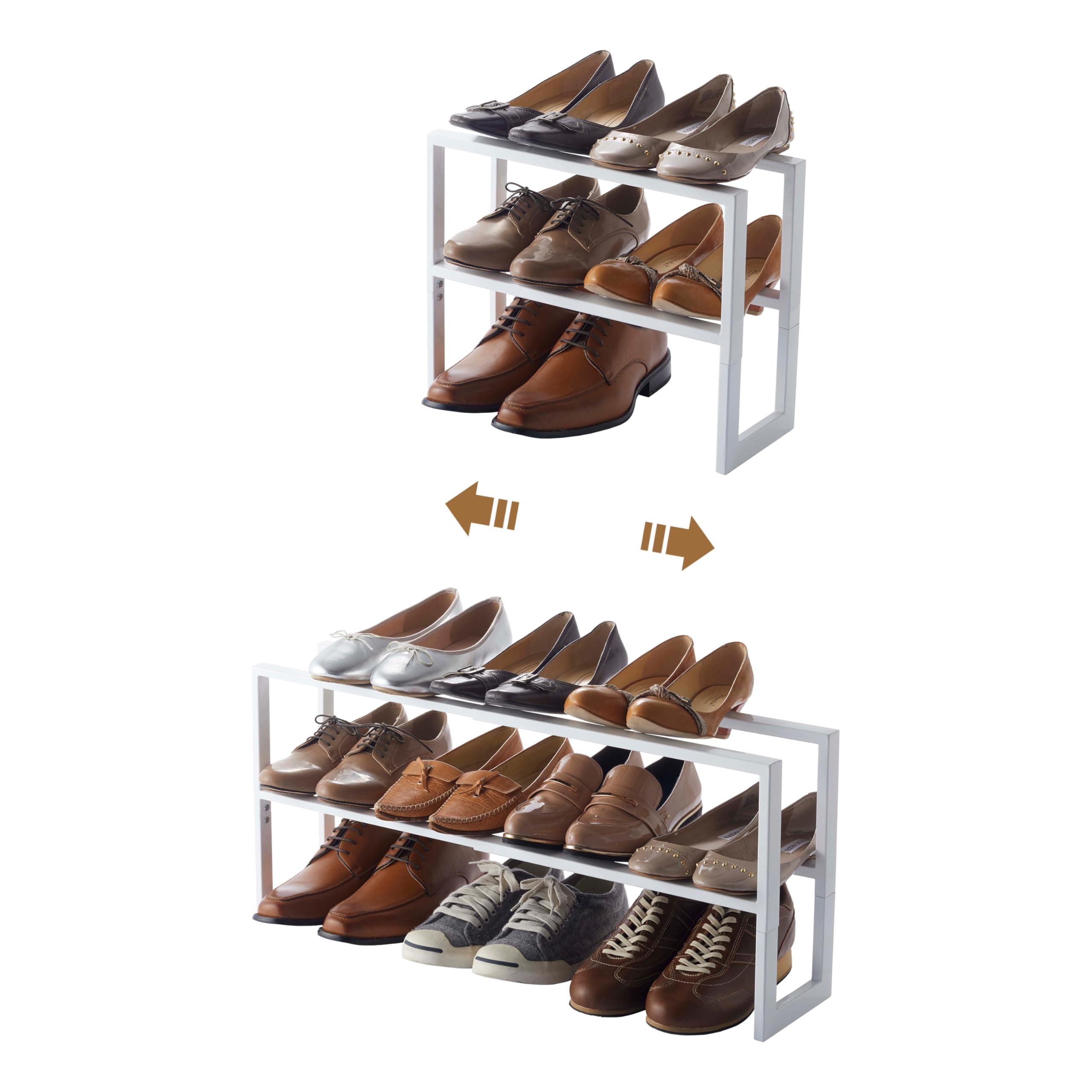 Two-Tier Expandable Shoe Rack