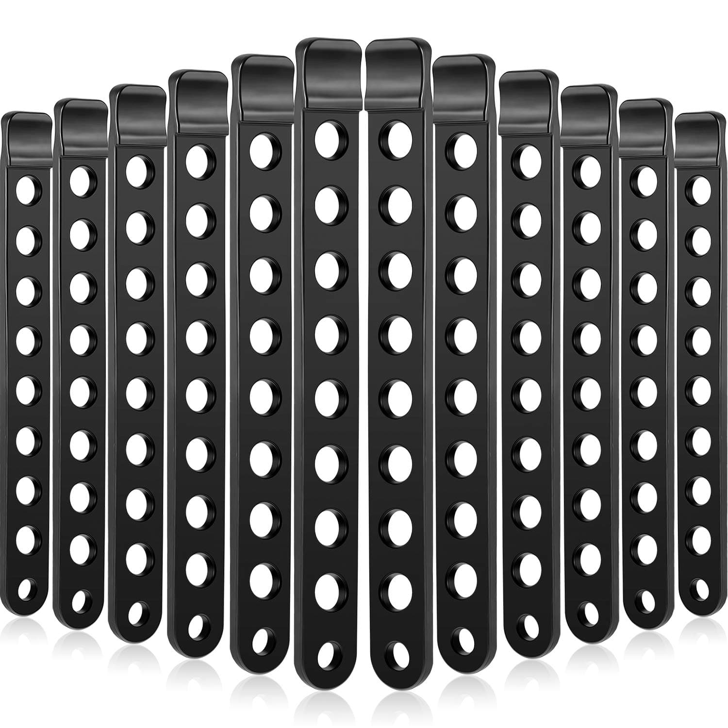 Boao 12 Pieces Bike Rack Cradle Strap Bicycle Rack Cradle Replacement Cycling Rubber Chain Strap for Bike Rack