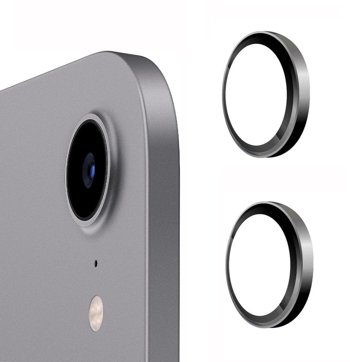iPad Mini 2021 Camera Lens Protector, iPad Air 2020/2022 Tempered Glass Camera Lens Protector Compatible with iPad 10th Generation (Black)