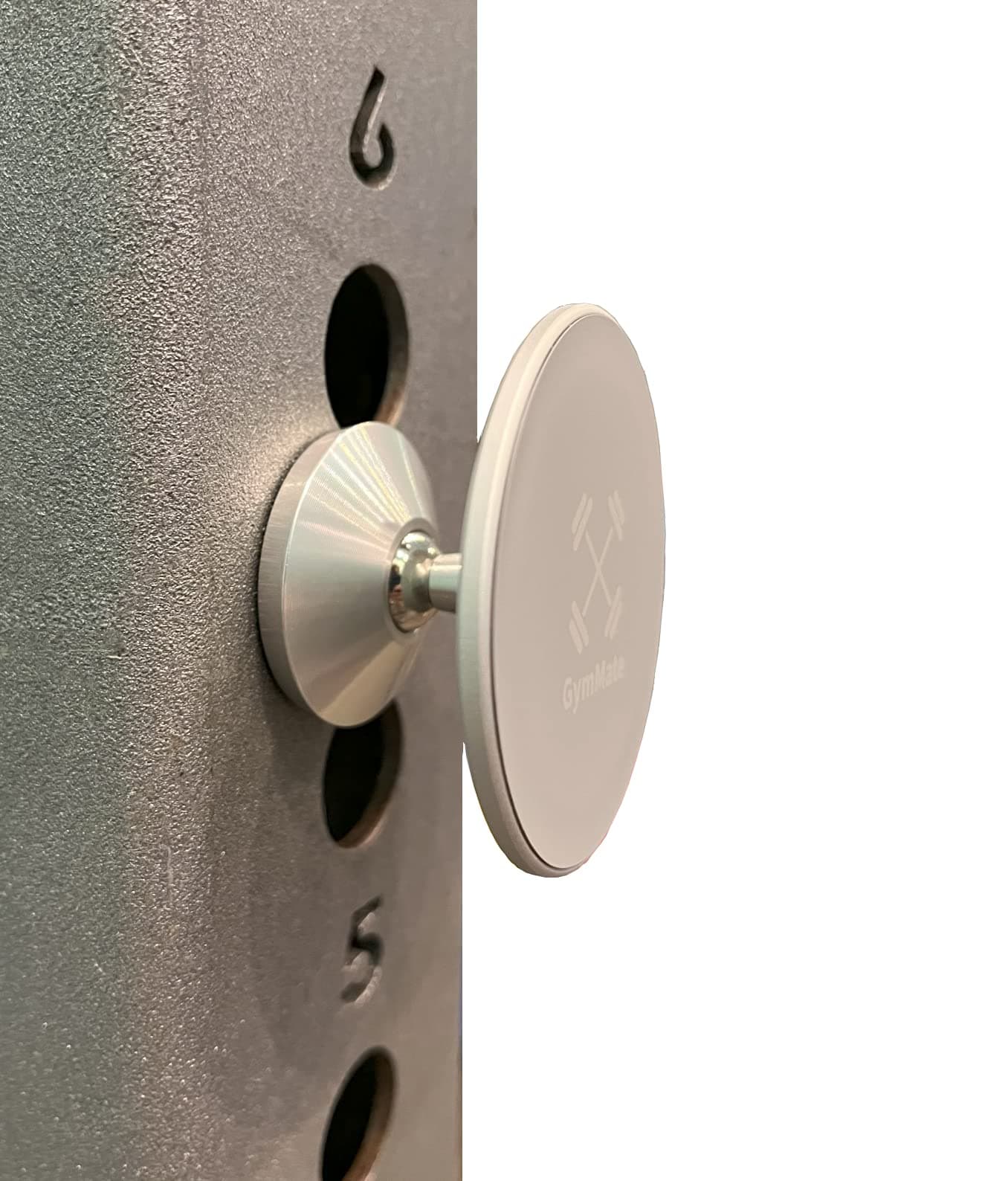 Gym Mate Magnetic Phone Mount Compatible with MagSafe MagSafe, magnetically attaches to metal surface, shoot videos hands free while exercising.Stable and secure.