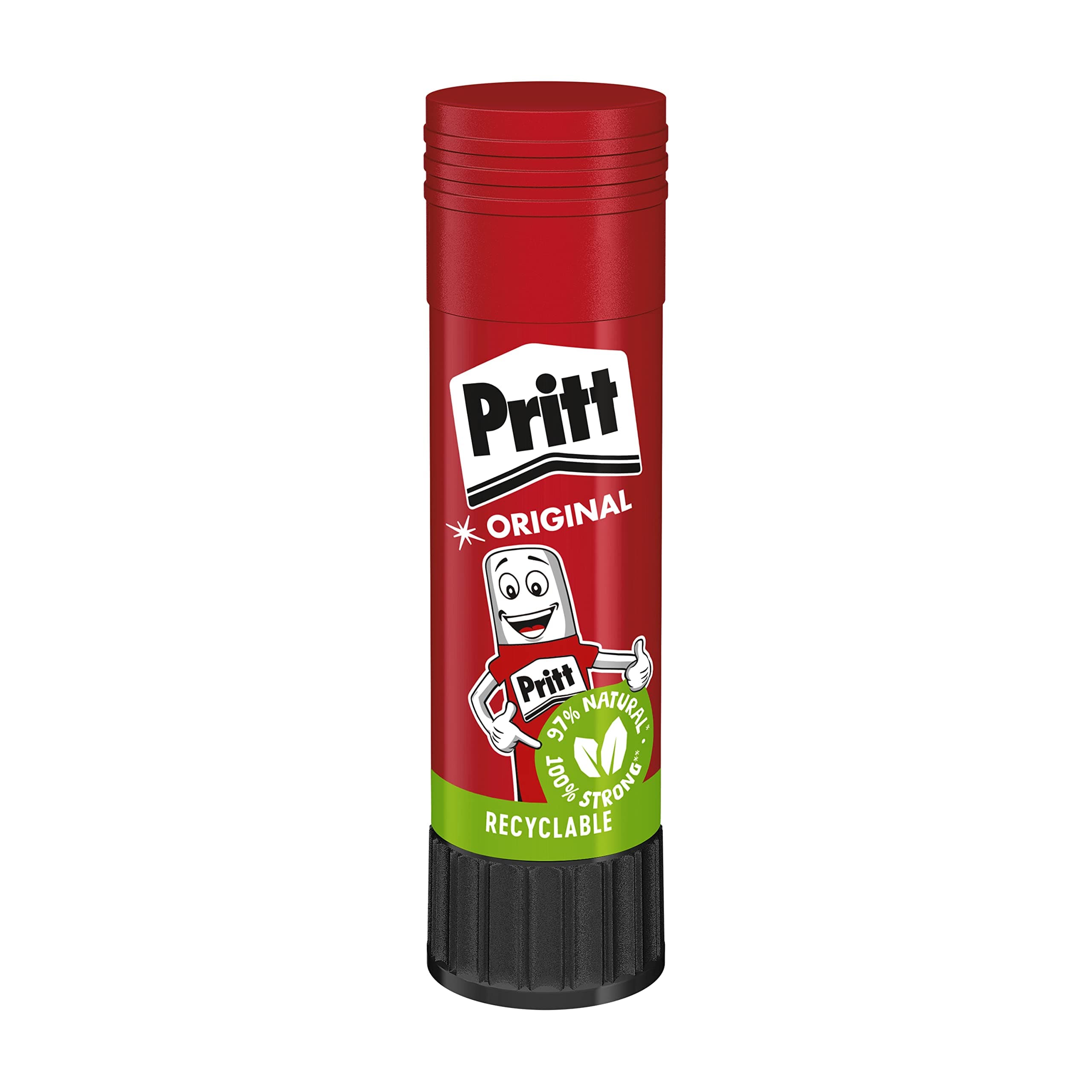Pritt Glue Stick, Safe & Child-Friendly Craft Glue For Arts & Crafts Activities, Strong-Hold Adhesive For School & Office Supplies, 3X22G Transparent Pritt Stick + 1X22G For Free, 1636859