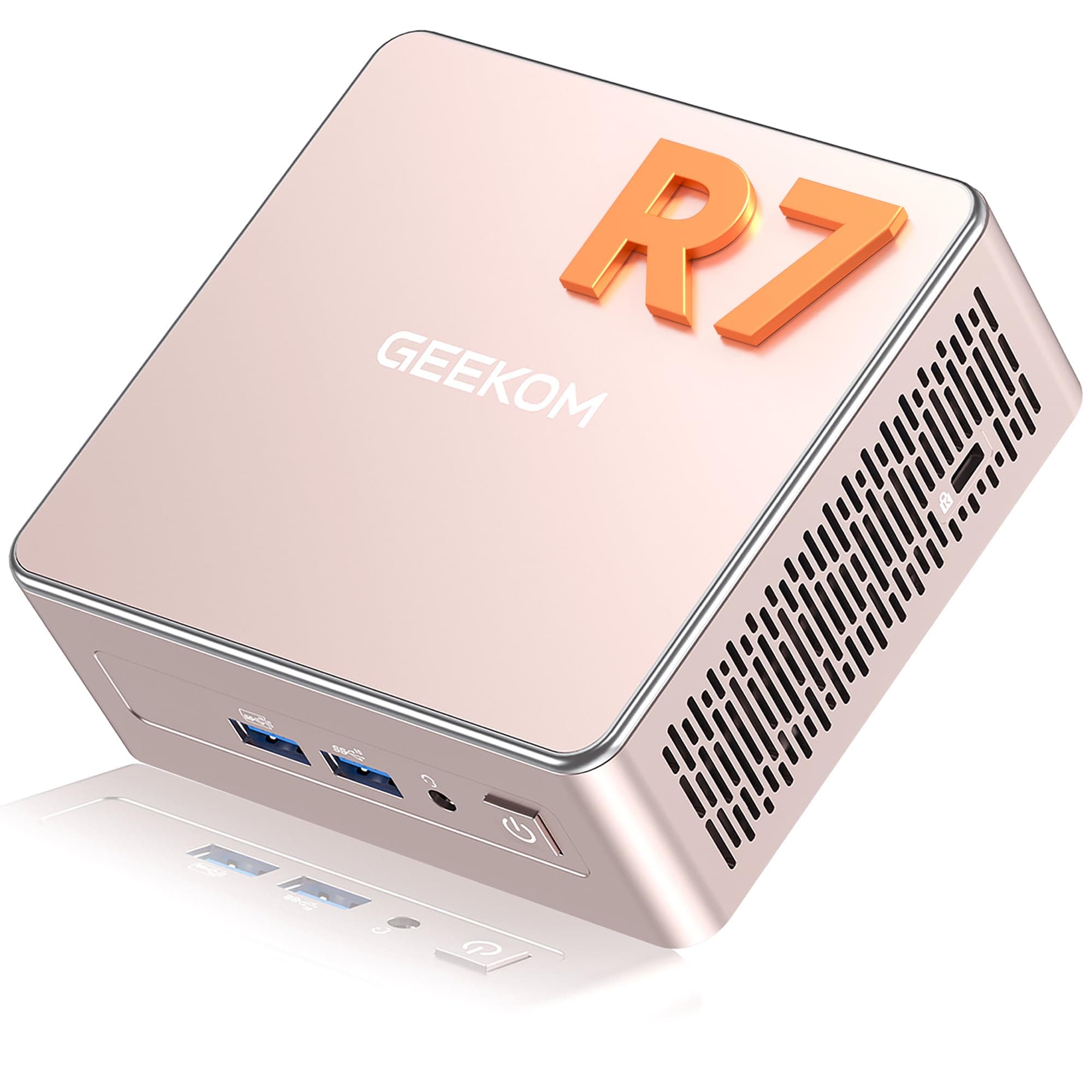 GEEKOM A5 Mini PC with AMD Ryzen 7 5825U, 3-Year Coverage, 16GB RAM(Upgradable, Not LPDDR)&512GB M.2 NVMe SSD, Windows 11 Pro Desktop Computer,SD Slot, 8K, Dual HDMI | Wi-Fi 6, BT 5.2 | Home & Office