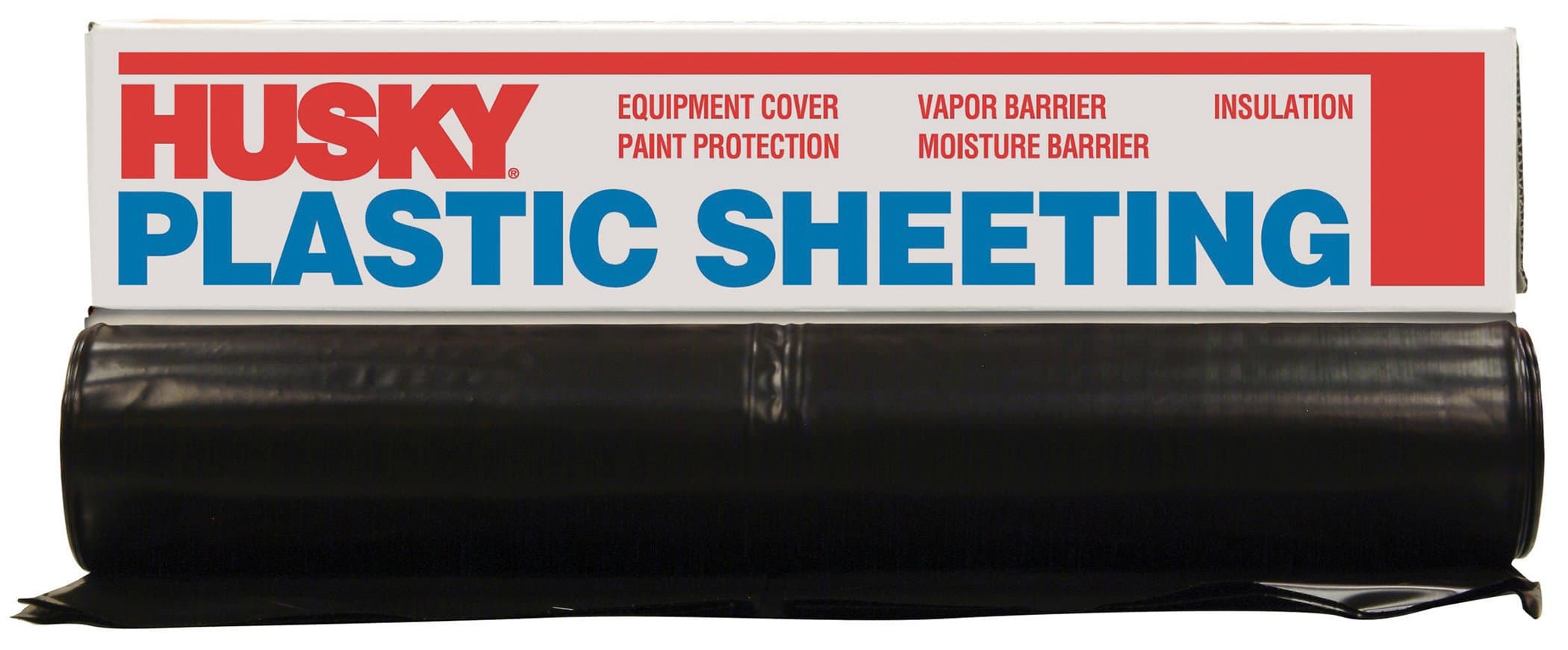 Husky CF0614B 6 ML Tyco Polyethylene Plastic Sheeting, 14' x 100', Black