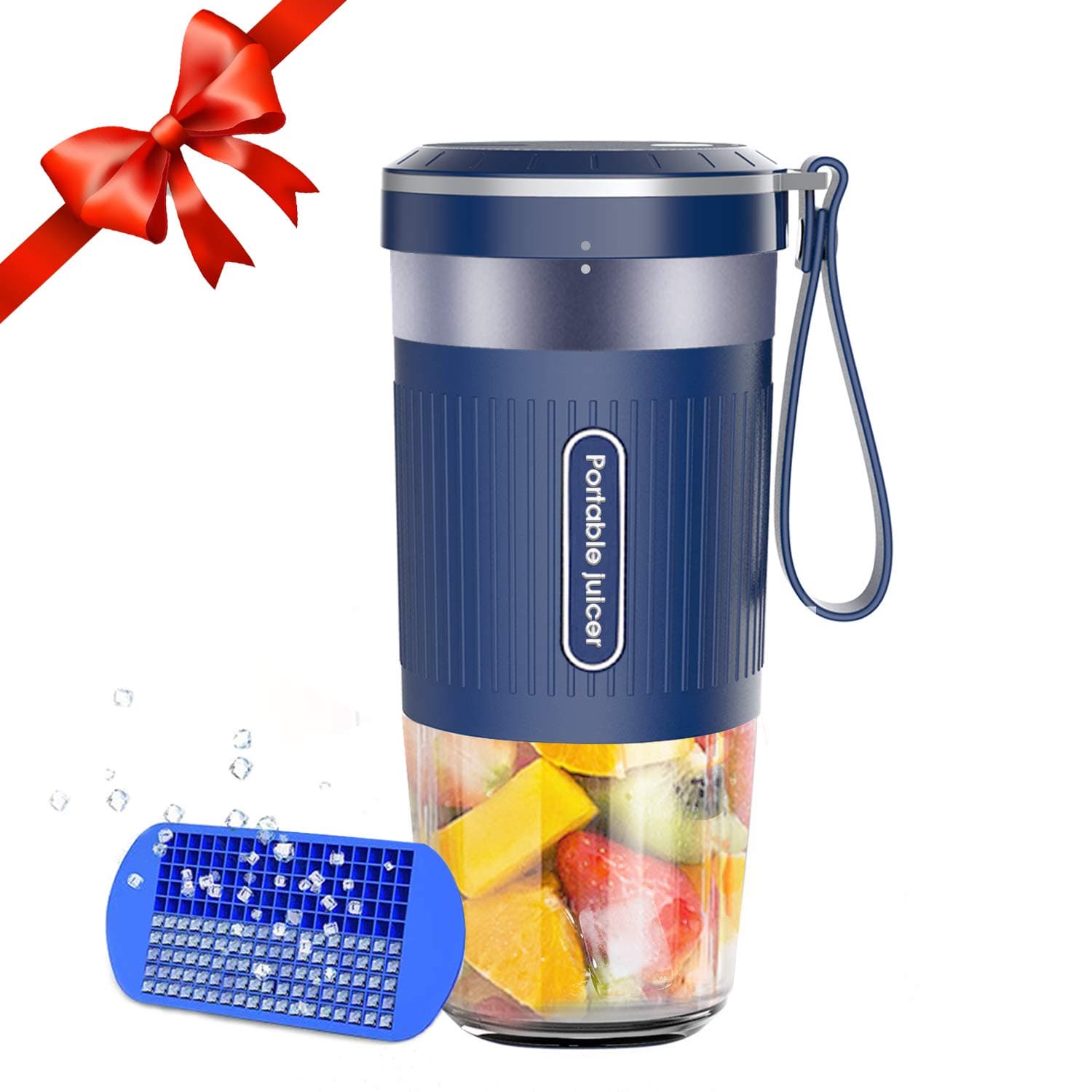 Portable Blender, Cordless Personal Blender Juicer, Mini Mixer, Waterproof Smoothie Blender With USB Rechargeable, BPA Free Tritan 300ml, Home, Office, Sports, Travel, Outdoors