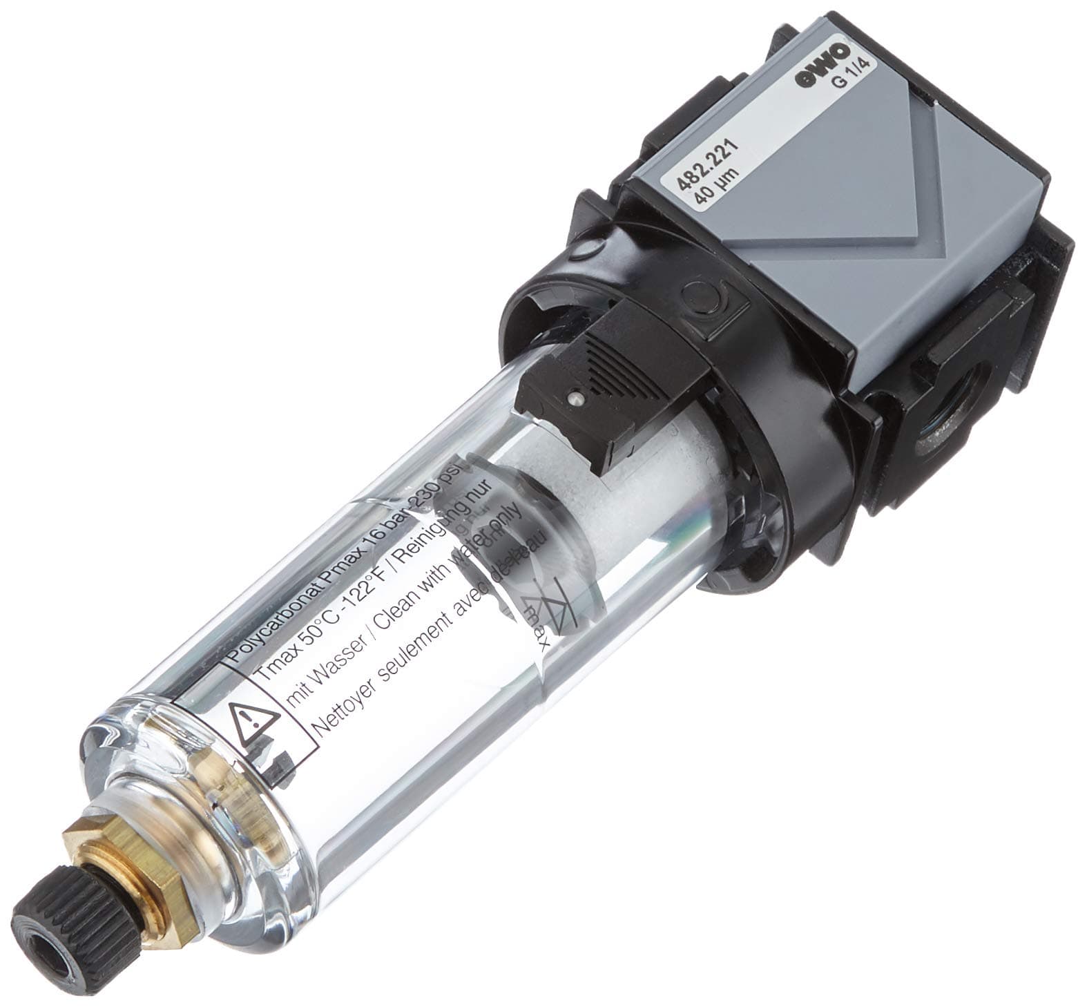 EWO Compressed Air Oil and Water Separator 1/4-Inch, 482221.0