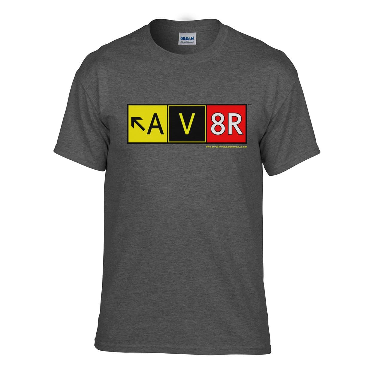 Pilot Expressions Men's AV8R Taxiway Sign T-Shirt