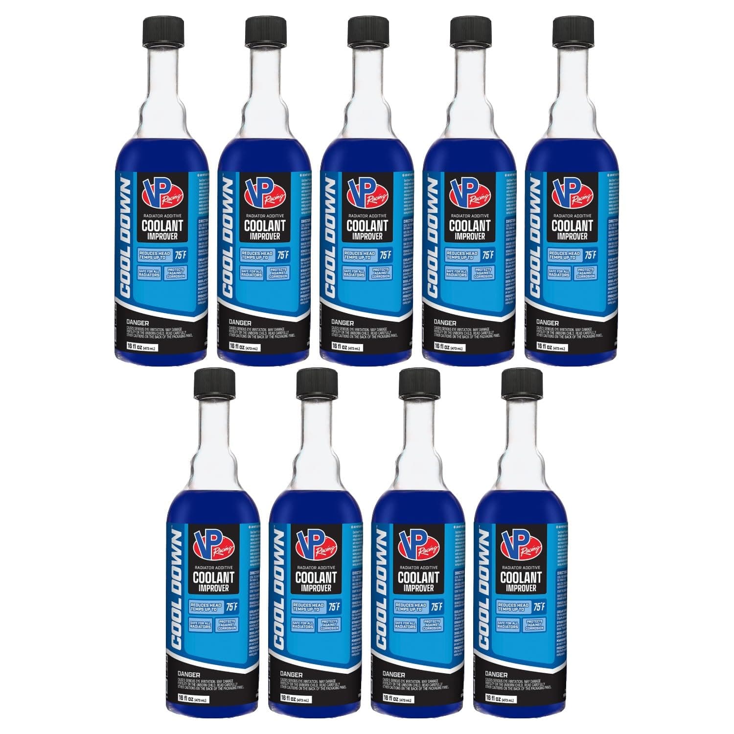 VP Racing Fuels 2085 Cool Down Coolant Performance Improver, 16 Ounces (9 Pack)
