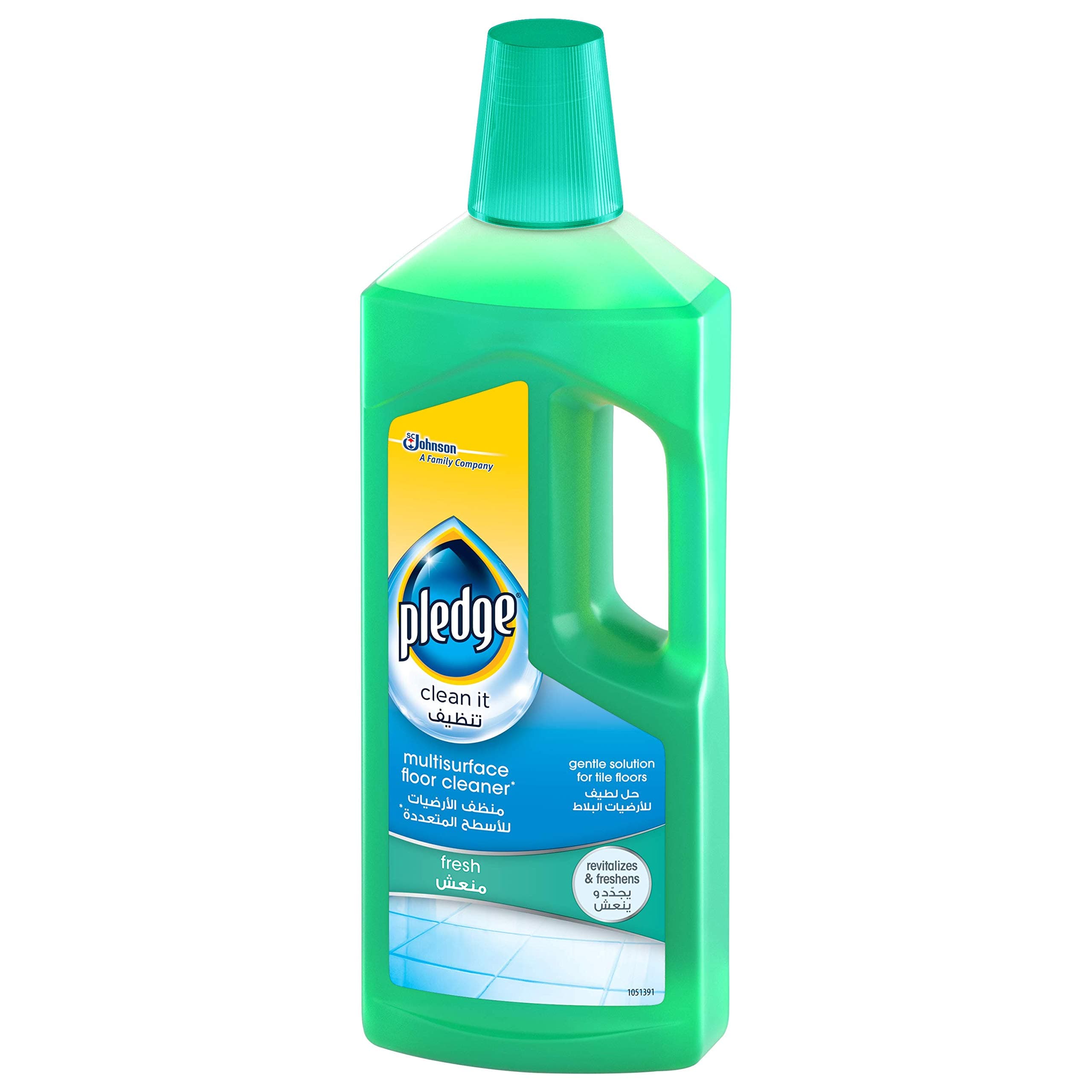 Pledge Clean It Multisurface Floor Liquid Cleaner, Gentle Solution For Tile Floors, Fresh, 750ml