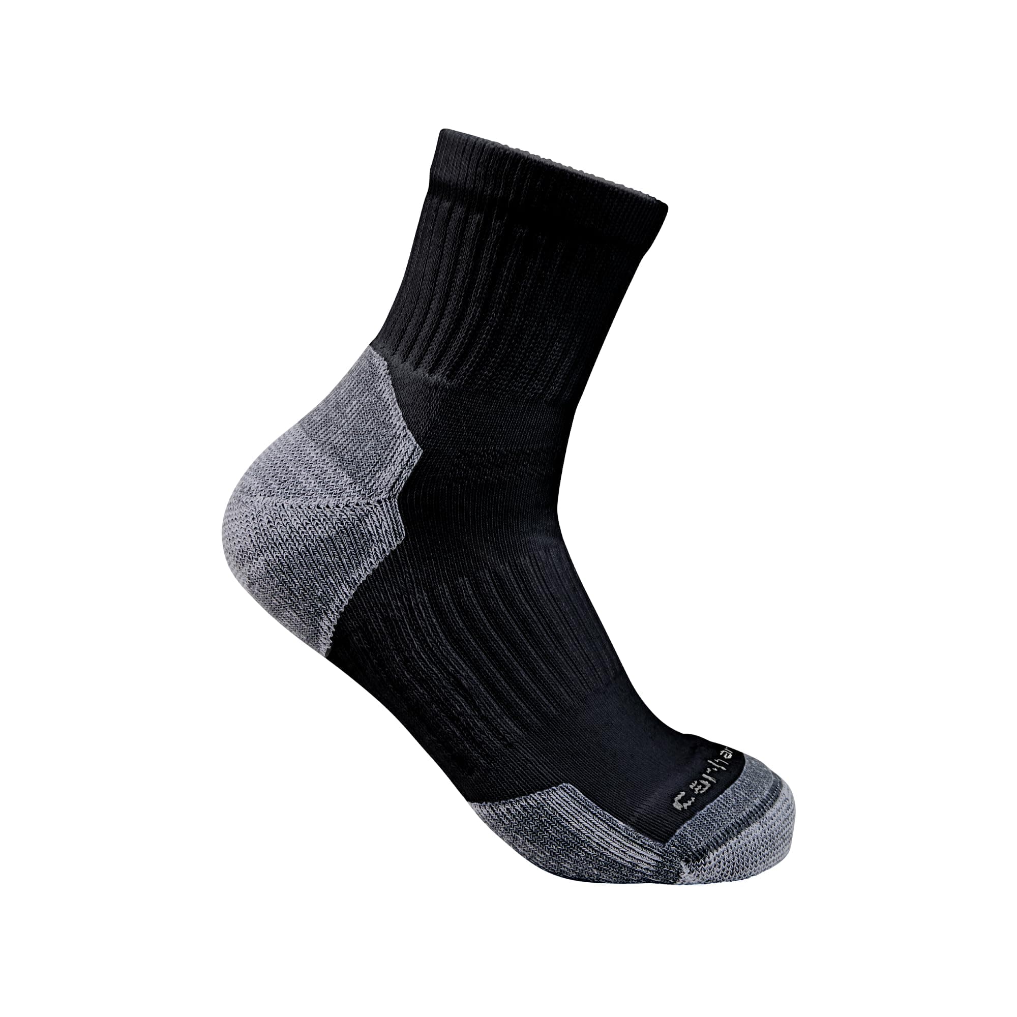 Men's SQ6103M Lightweight Cotton Blend Quarter Sock 3-Pack - X-Large - Black