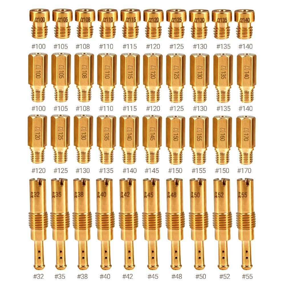 40 pcs Main Jets Slow Jets Pilot Cleaner Tool Kit Fits for PWK CVK PE Keihin OKO Carb KOSO Polini KO SCL-2018090002-ZH-T-01 SCL-2018090002-ZH-T-02 SCL-2018090001-ZH-T-01 SCL-2018090003-ZH-T-01
