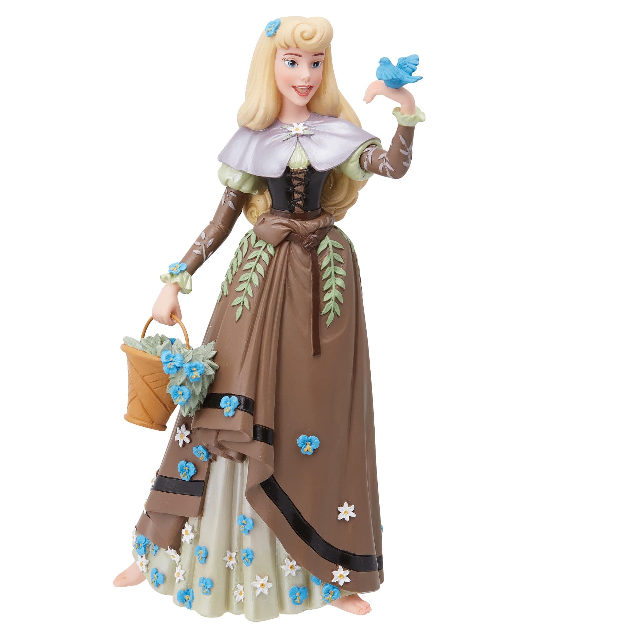 Disney Showcase Botanical Sleeping Beauty Briar Rose Princess Aurora Figurine, 8.27 Inch, Multicolor