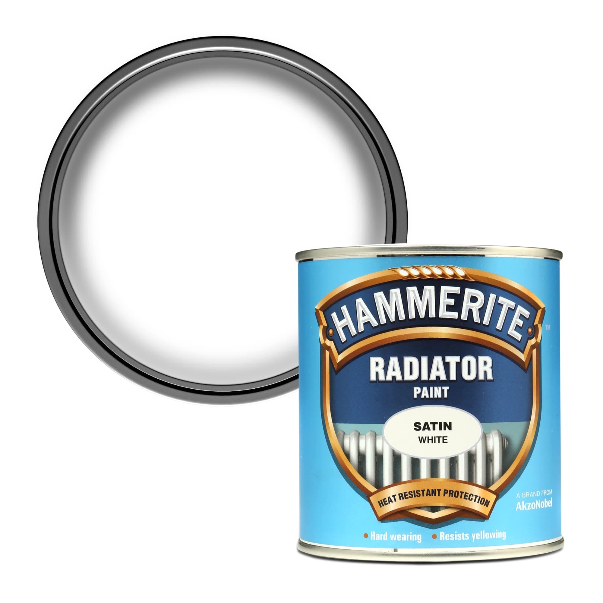 Hammerite 5084917 500ml Radiator Enamel Paint - Satin White