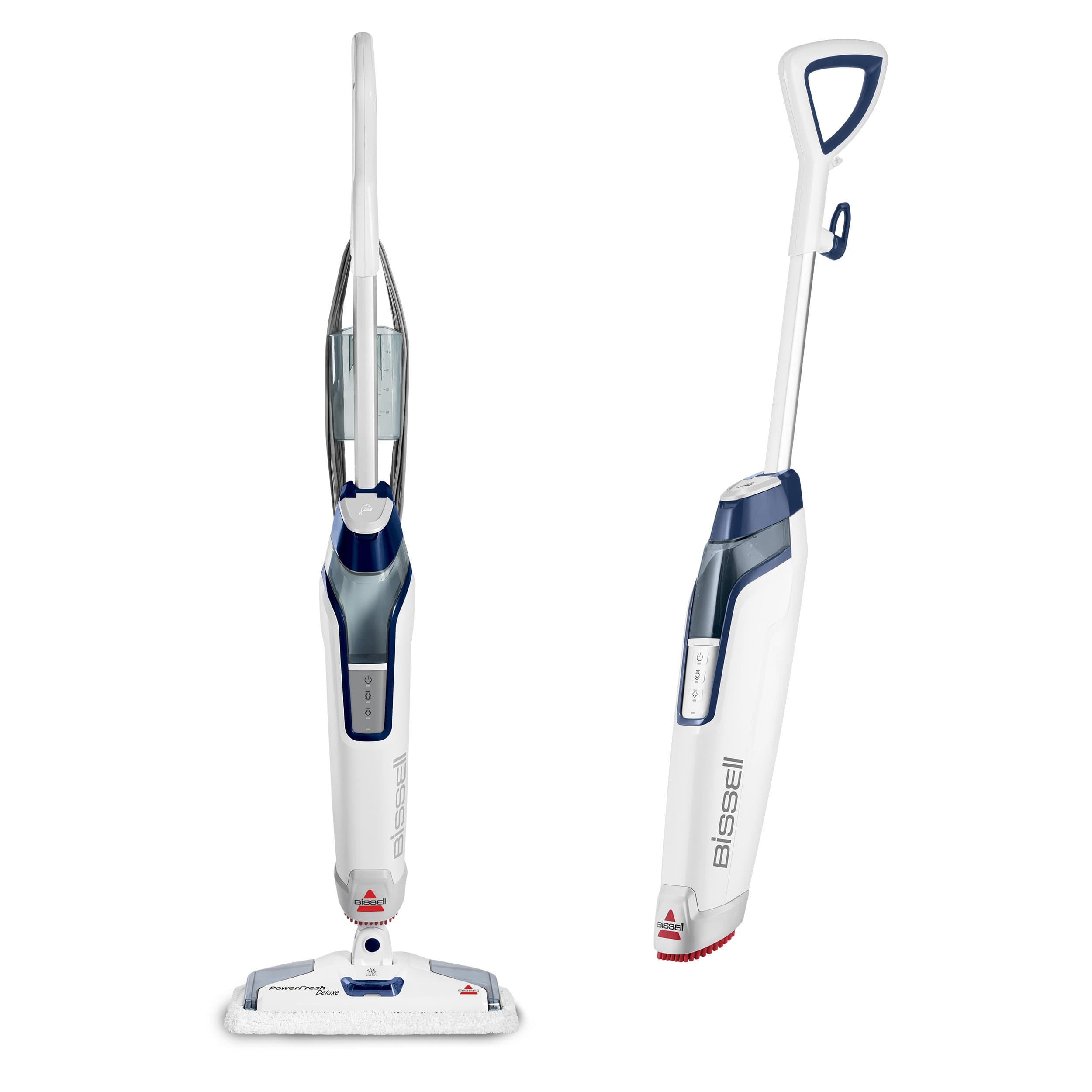 PowerFresh Deluxe 1806 Steam Mop for Tile, Hardwood & Sealed Floors w/Built‑in SpotBoost Brush, Fast 30‑Second Warm‑Up, Variable Steam Levels, Fresh Scent Discs Compatible