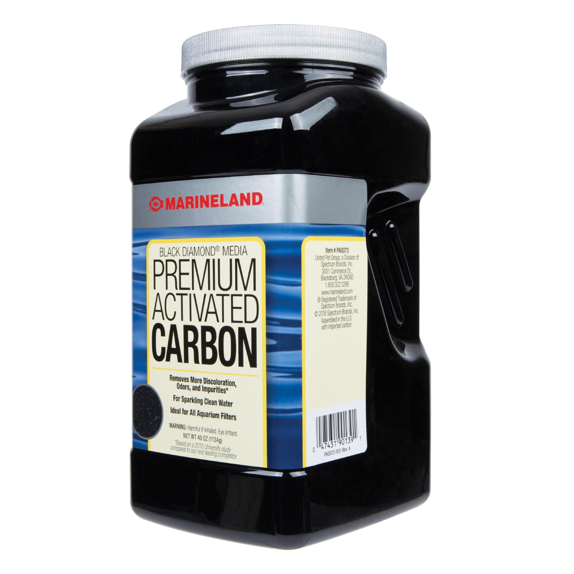 MarineLand Diamond Media Premium Activated Carbon, Blacks & Grays, 40-Ounce (PA0373)